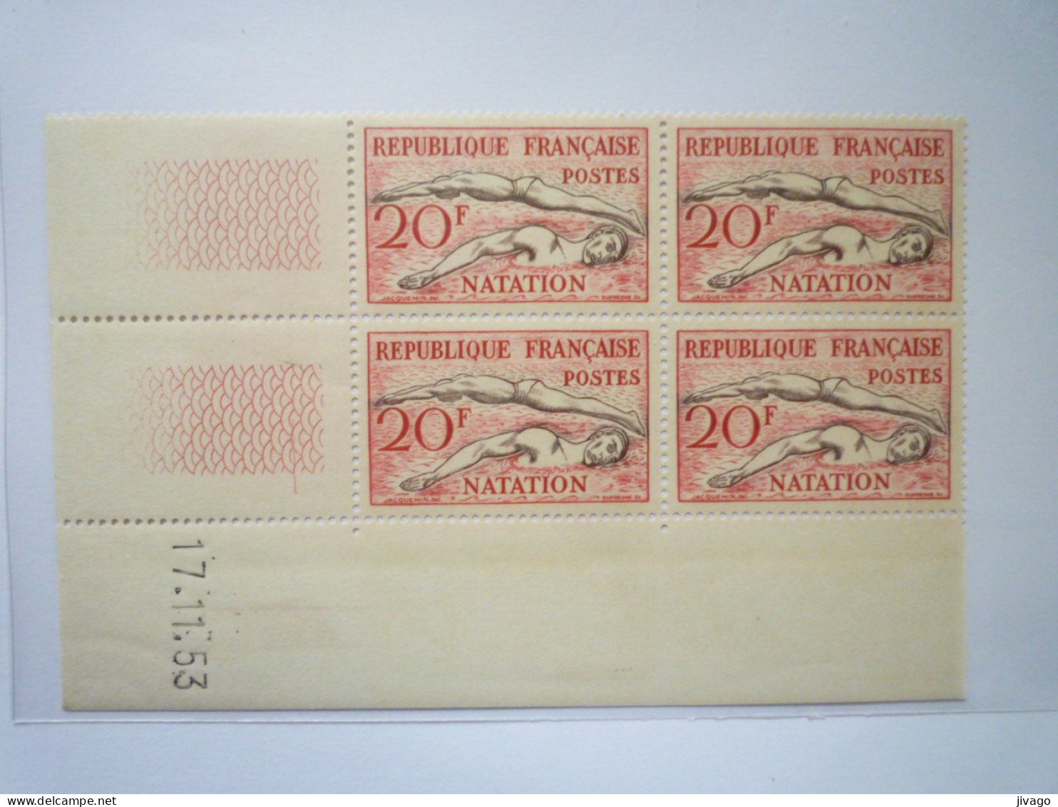 2023 - 1810  BLOC De 4  N°960  Avec Coin Daté   1953   XXX - 1950-1959