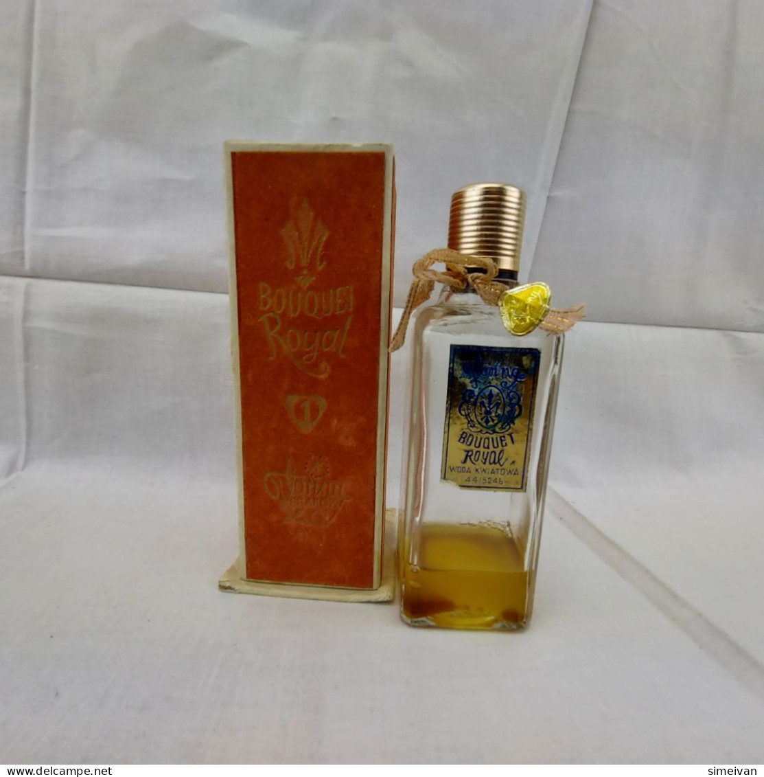 Vintage Glass Perfume Bottle Bouquet Royal Florina Krakow In A Box 100ml #1301 - Flacons (vides)