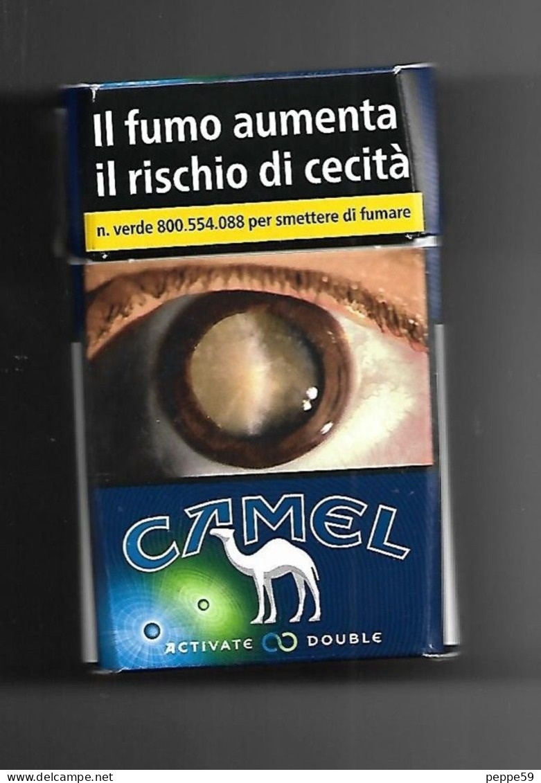 Tabacco Pacchetto Di Sigarette Italia - Camel Activate Double 20 Pezzi ( Vuoto ) - Etuis à Cigarettes Vides