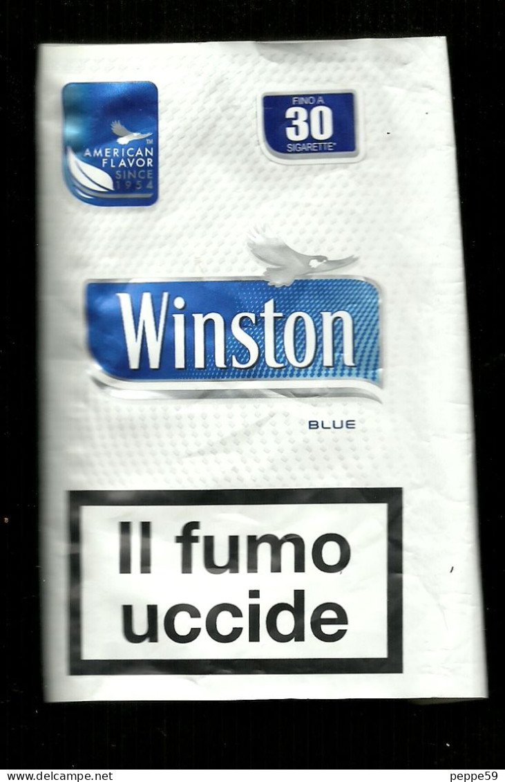 Busta Di Tabacco (Vuota) - Winston Blue - Etichette