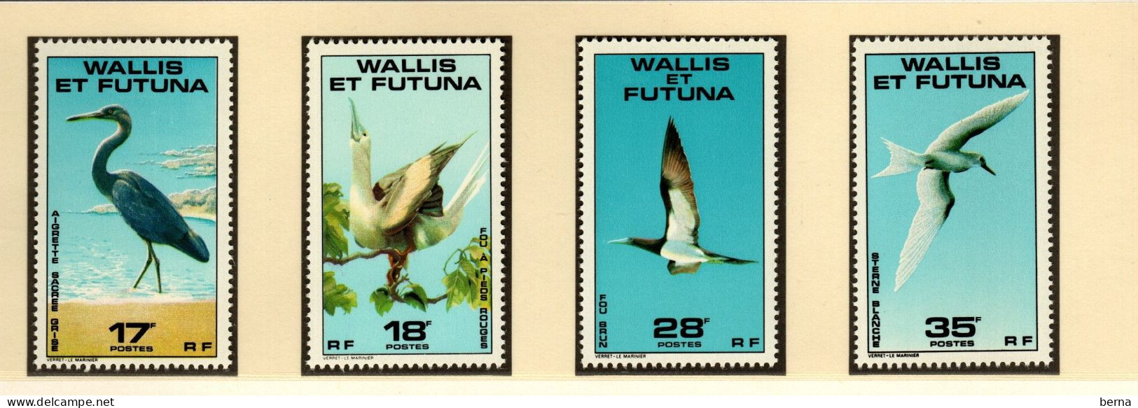 WALLIS   LUXE NEUF SANS CHARNIERE  217/220 OISEAUX FOU AIGRETTE STERNE - Unused Stamps