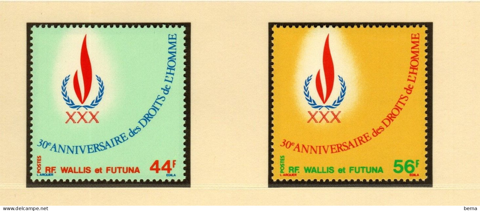 WALLIS   LUXE NEUF SANS CHARNIERE  224/25 DROIT HOMME - Unused Stamps