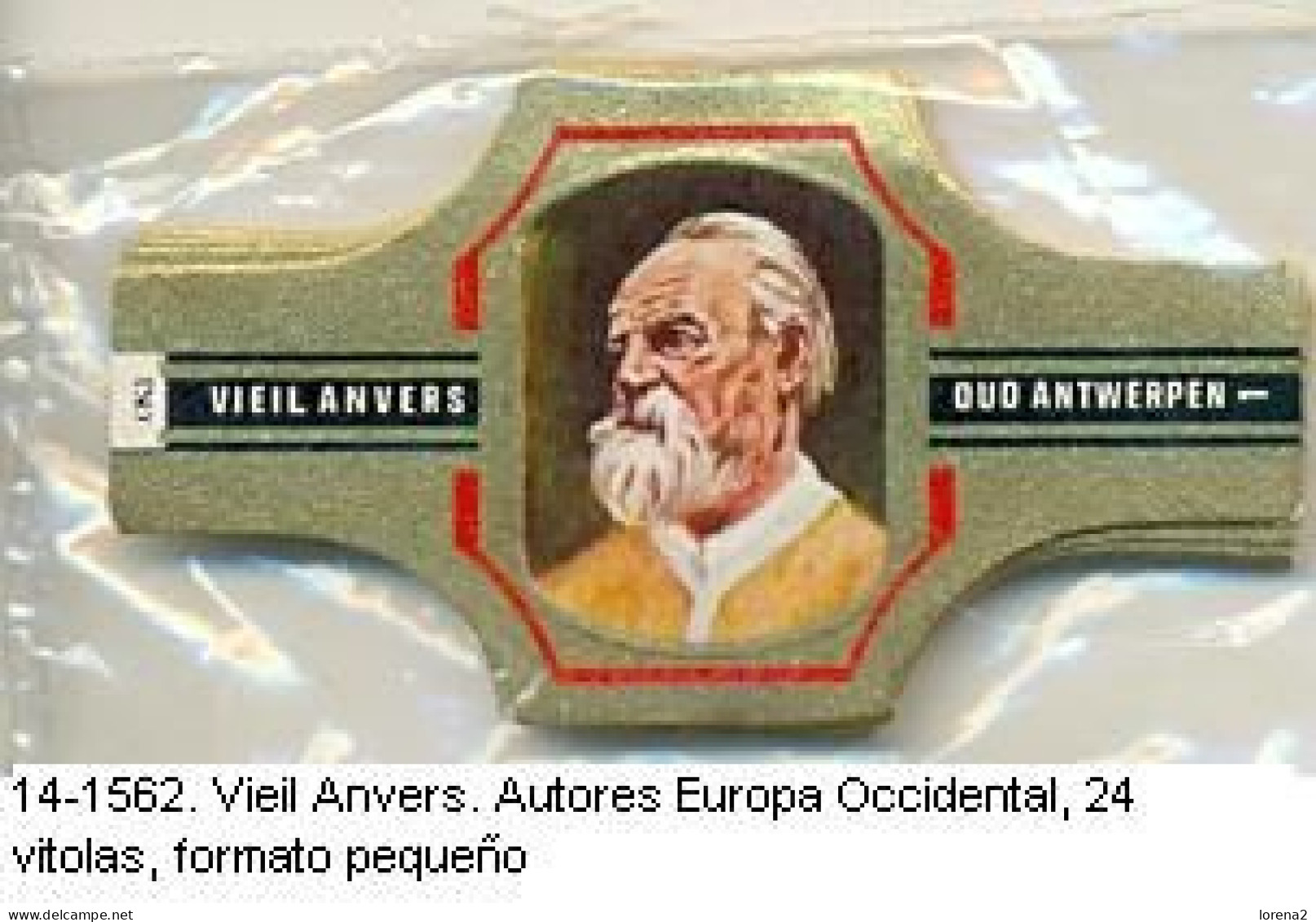 Vitolas Anvers. Autores Europa Occidental. 14-1562 - Bagues De Cigares