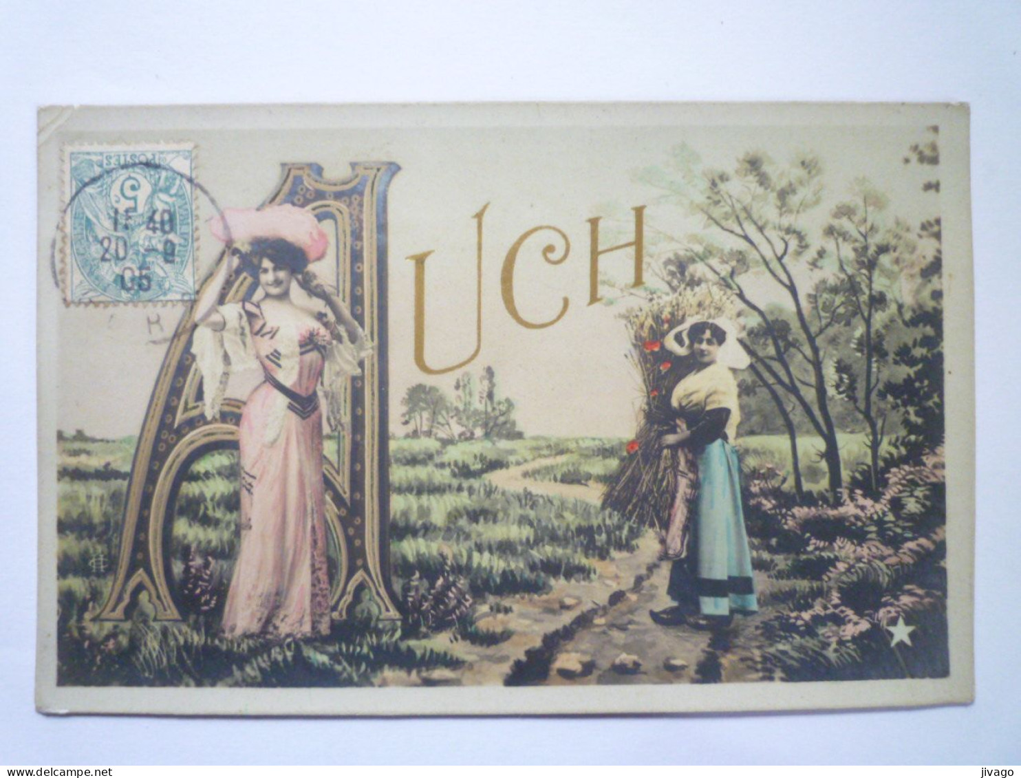 2023 - 1826  AUCH  (Gers)  :  Carte Fantaisie  1905   XXX - Auch