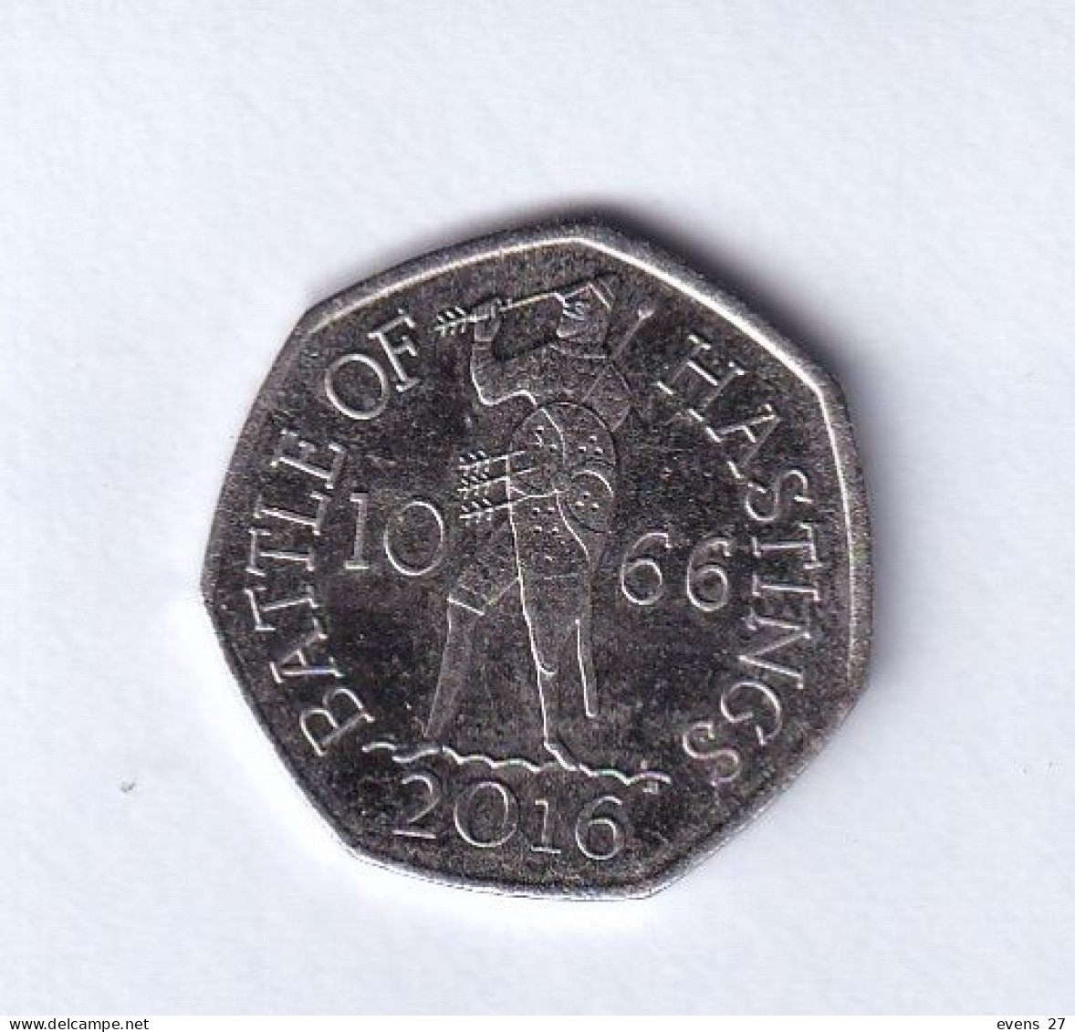 GREAT BRITAIN-2015-BATTLE OF HASTINGS-CIRCULATED-AS SCAN. - 50 Pence