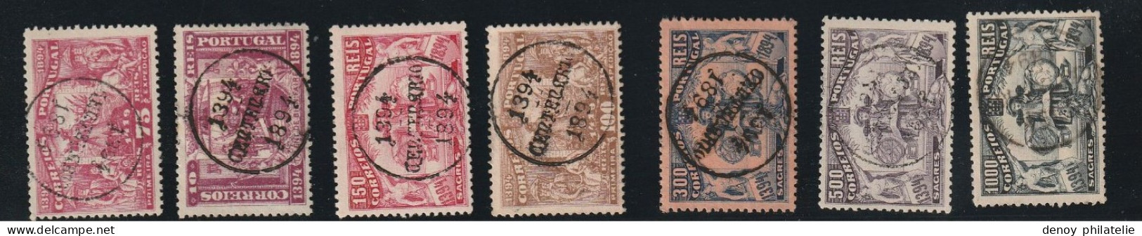 Portugal N° 96 A 108 Oblitéré S 1894 (dom Henrique )trés Belle Oblitération , Trés Beau - Gebruikt