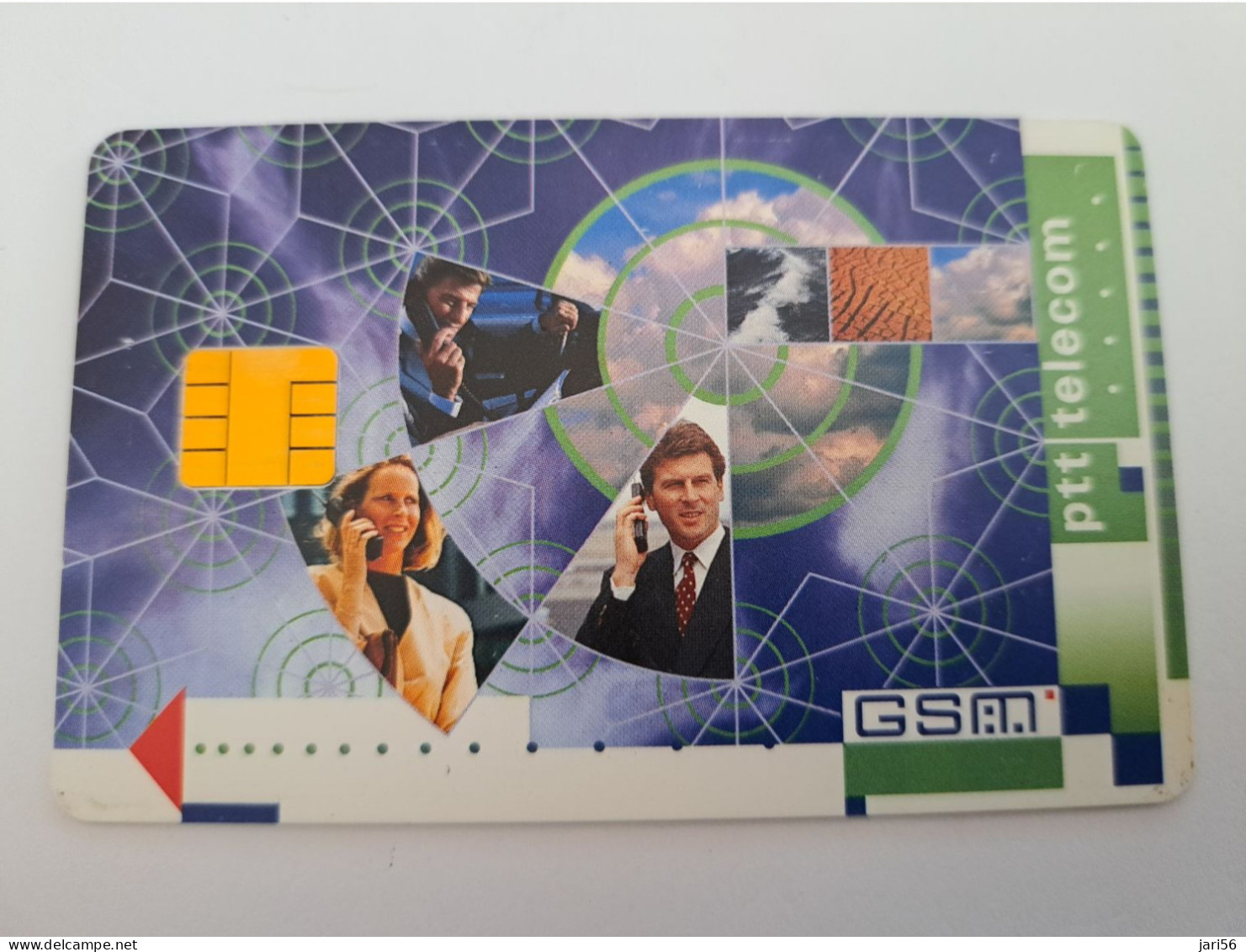 NETHERLANDS  GSM SIM CARD /  PTT  3 PEOPLE  ON PHONE    ( WITH CHIP)   CARD  ** 14841** - [3] Sim Cards, Prepaid & Refills