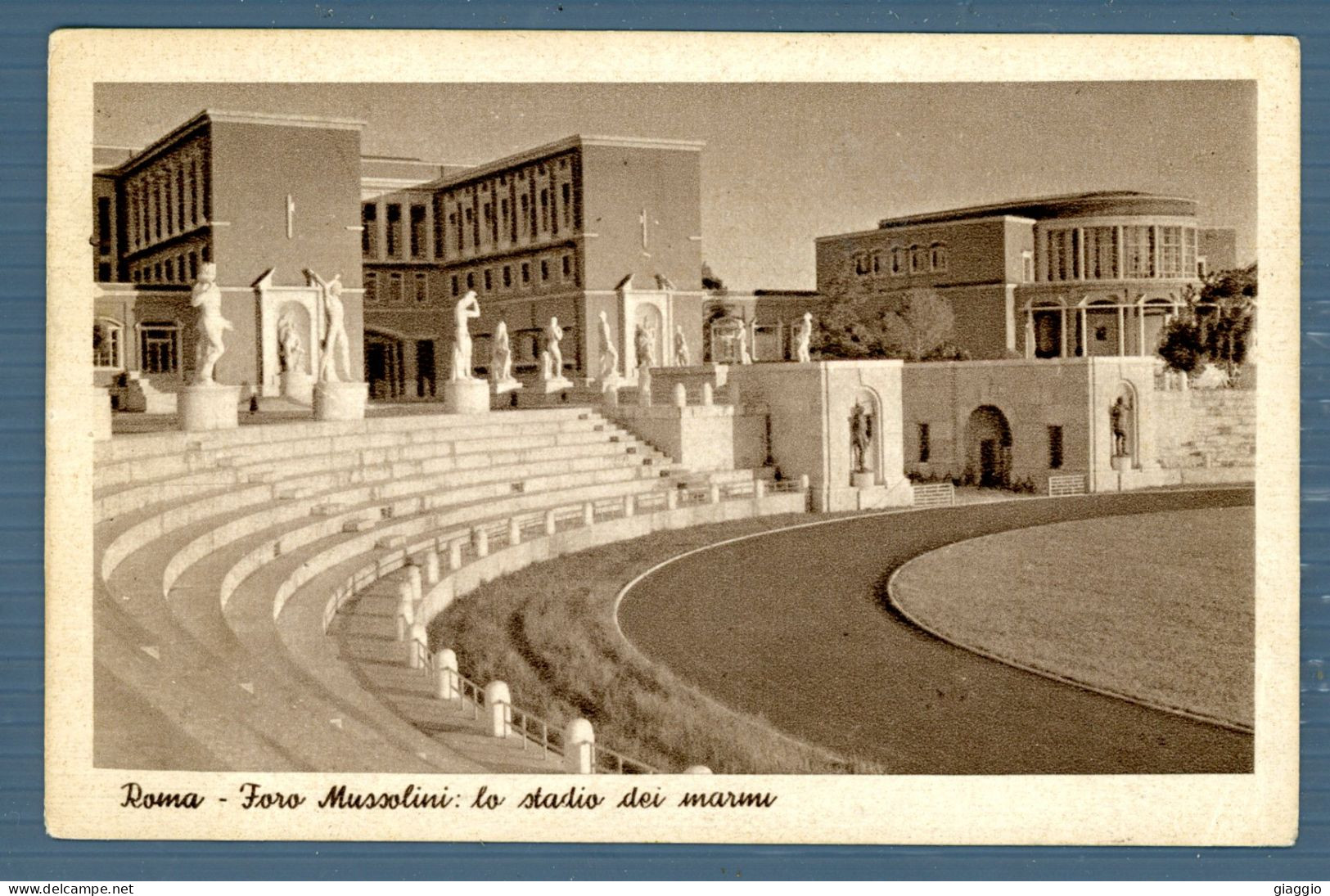 °°° Cartolina - Roma N. 2446 Foro Mussolini Lo Stadio Dei Marmi Formato Piccolo Viaggiata °°° - Estadios E Instalaciones Deportivas