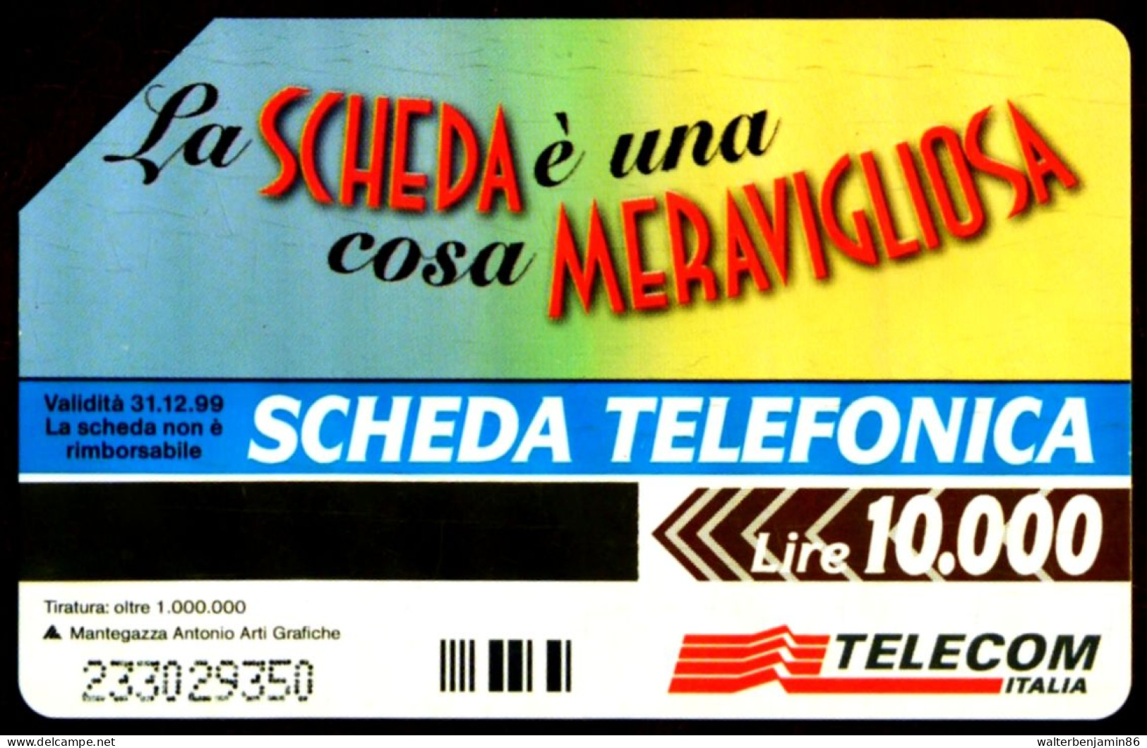 G 650 A C&C 2726 SCHEDA TELEFONICA USATA CAMPAGNA TV VARIANTE VIRGOLA NERA - [3] Fehlliste