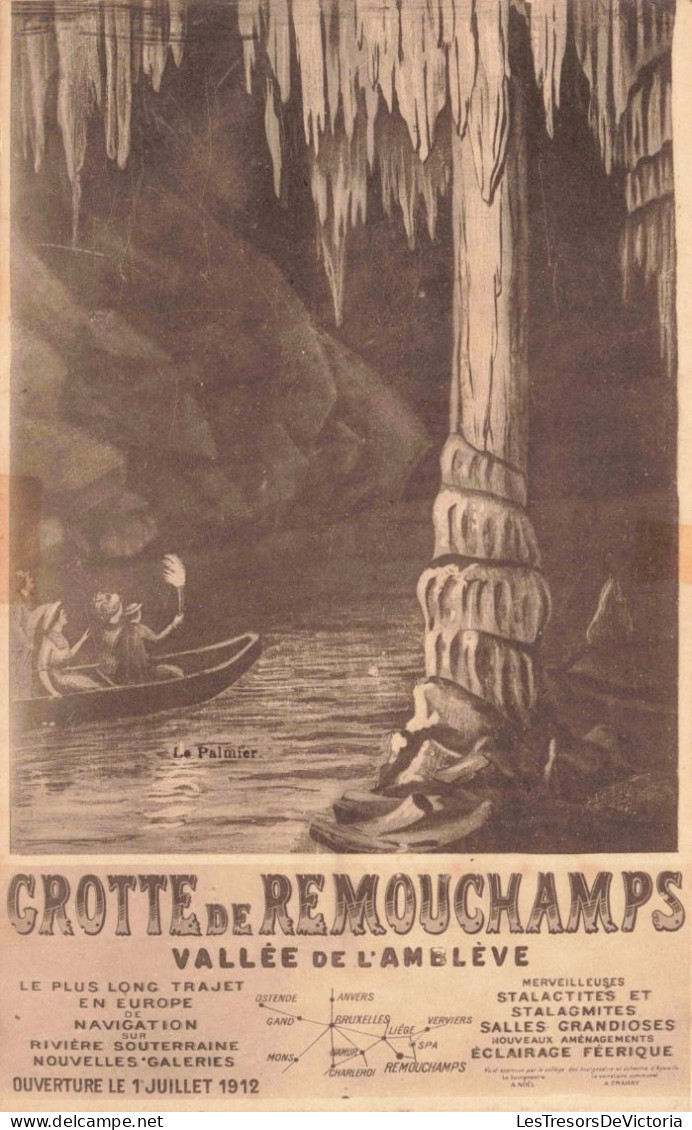 BELGIQUE - Grotte De Remouchamps - Vallée De L'Amblève - Carte Postale Ancienne - Verviers
