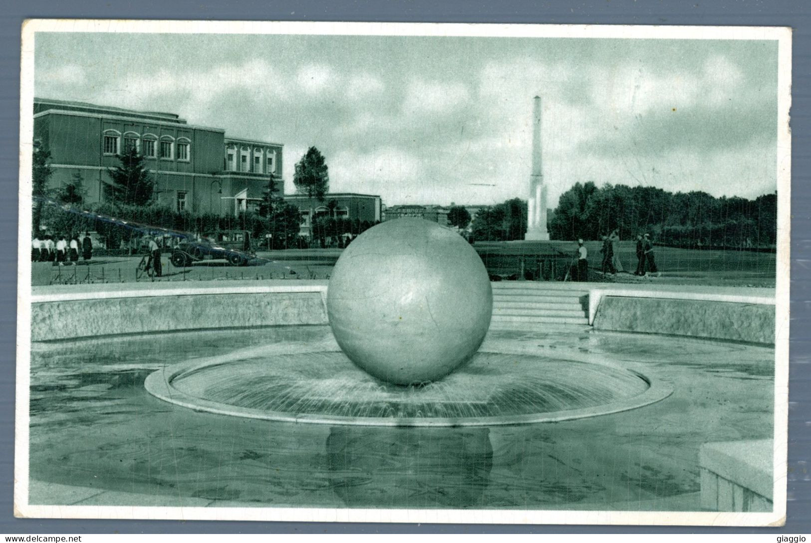 °°° Cartolina - Roma N. 2448 Foro Mussolini La Fontana Della Palla Formato Piccolo Viaggiata °°° - Stades & Structures Sportives