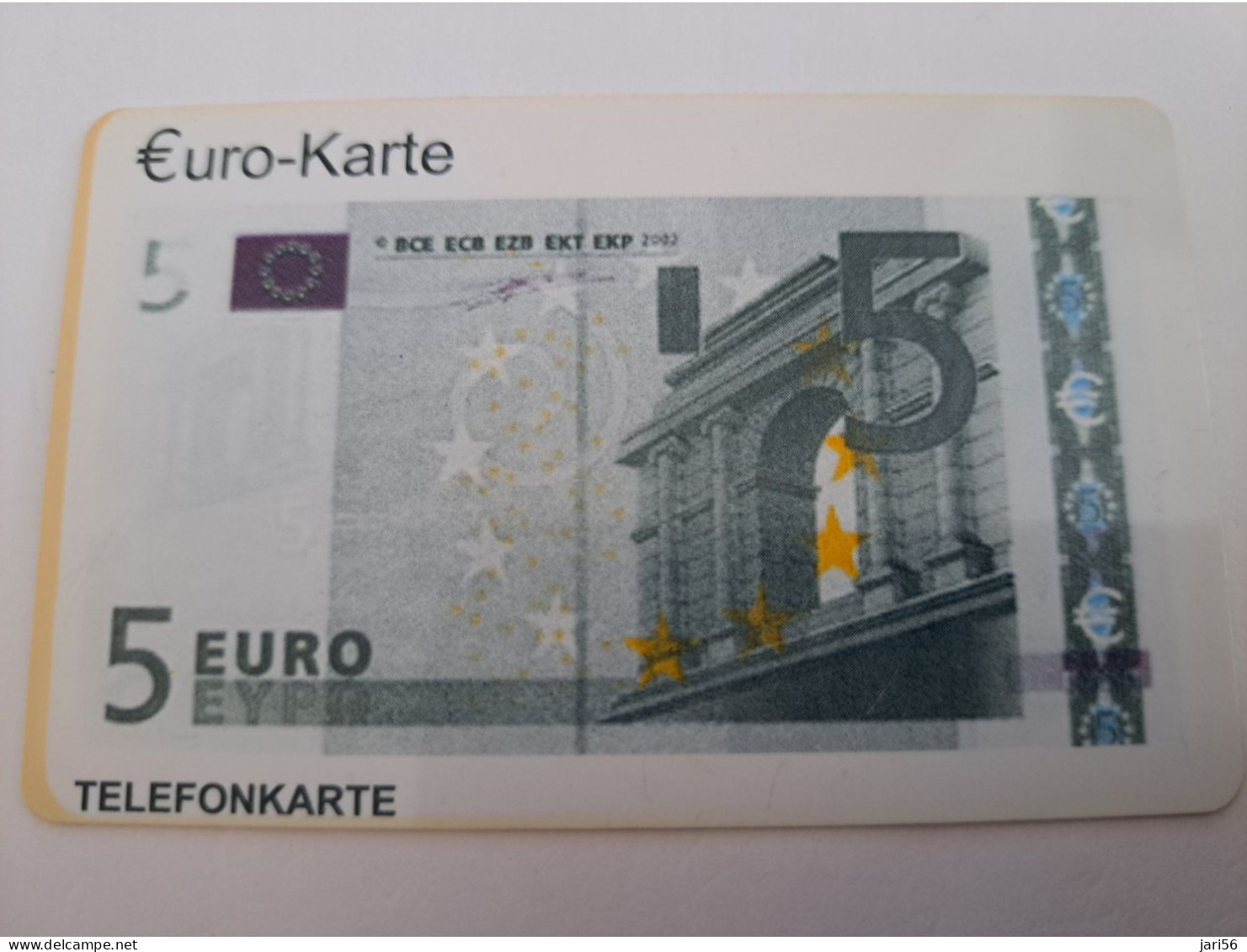 DUITSLAND/ GERMANY  / PREPAIDS CARD /  EURO KARTE/ BANKNOTE €5, - ON CARD       /  € 5,-     USED  CARD **14852** - K-Series: Kundenserie