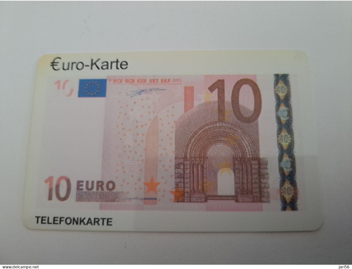 DUITSLAND/ GERMANY  / PREPAIDS CARD /  EURO KARTE/ BANKNOTE €10, - ON CARD       /  € 10,-     USED  CARD **14853** - K-Serie : Serie Clienti