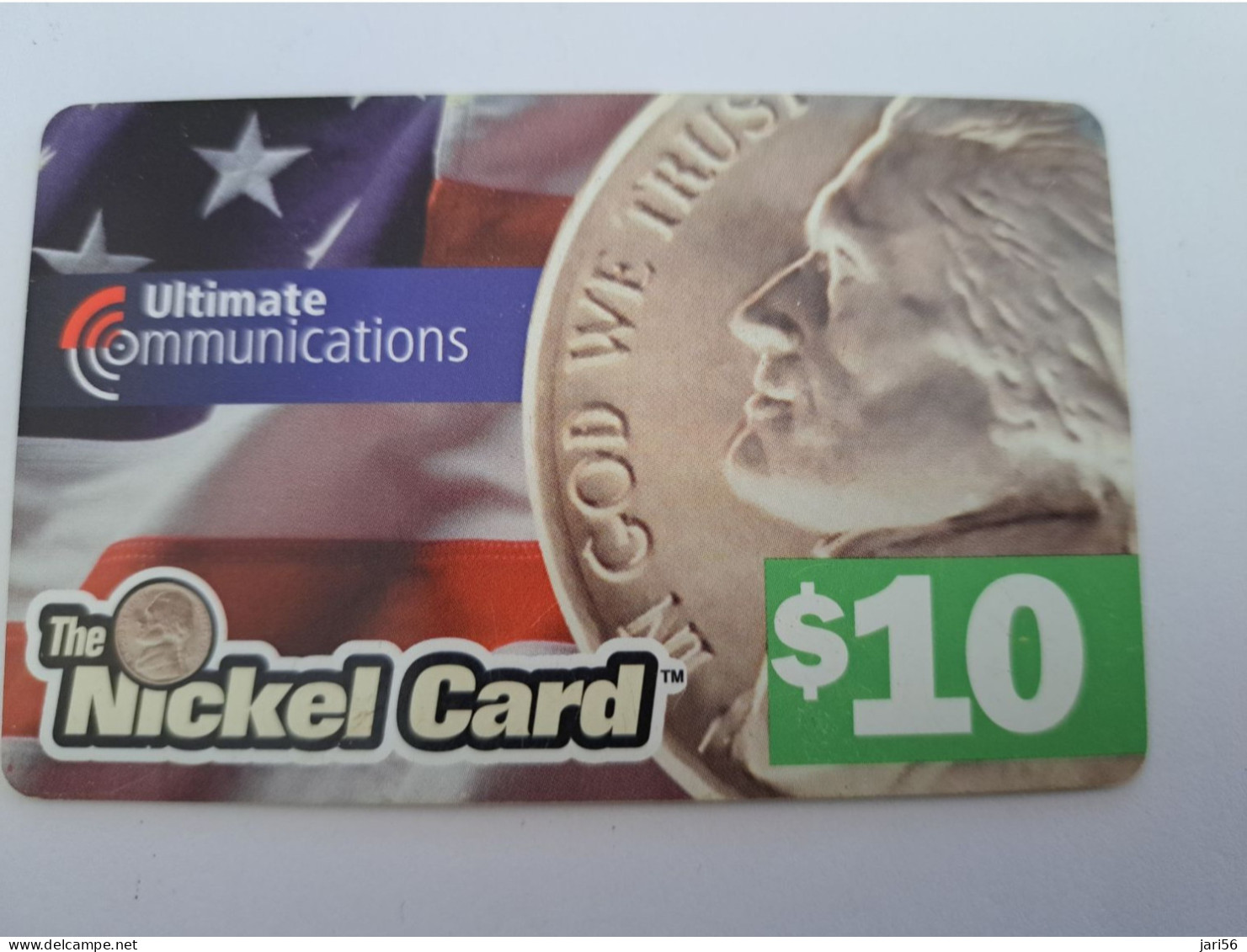 UNITED STATES/ USA / AMERIKA/ $10,-/ THE NICKEL CARD / MONEY/ COIN  ON CARD/    **14856** - Amerivox
