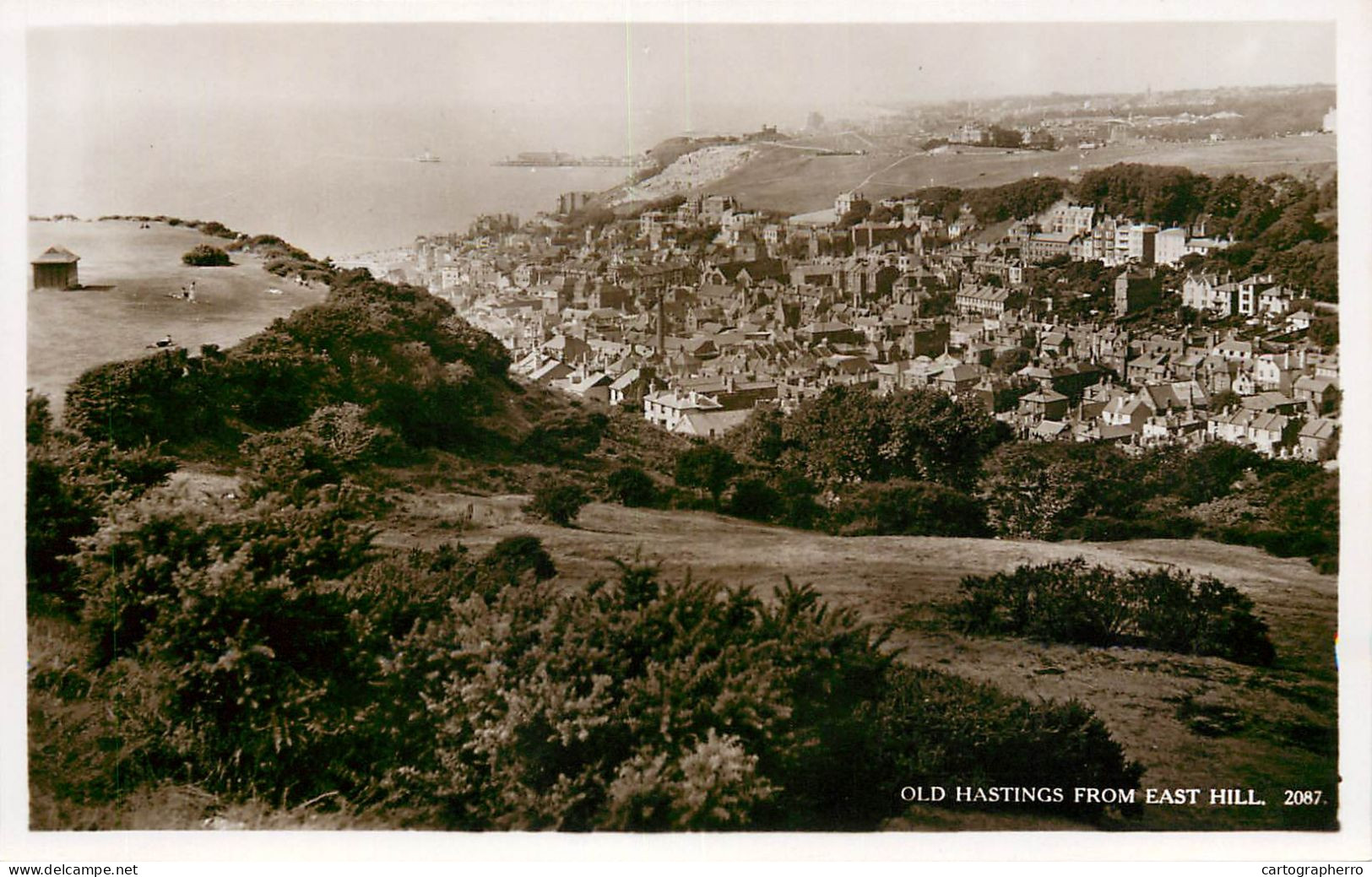 Wales Hastings Old City View From East Hill - Hastings