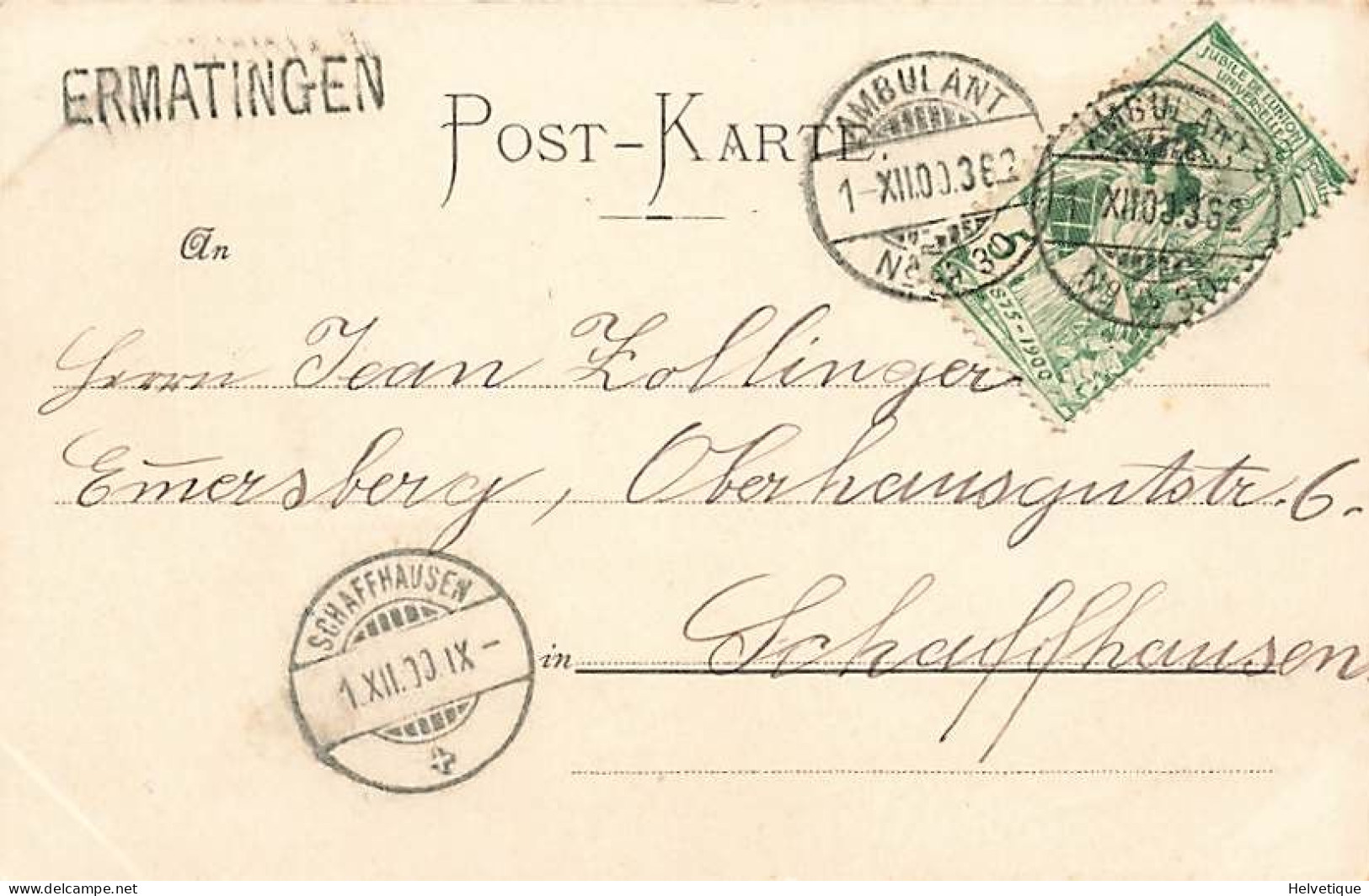 Ermatingen 1900 Kurhaus Schloss Hard Hotel Une Pension Zum Adler Linéaire ERMRATINGEN - Ermatingen