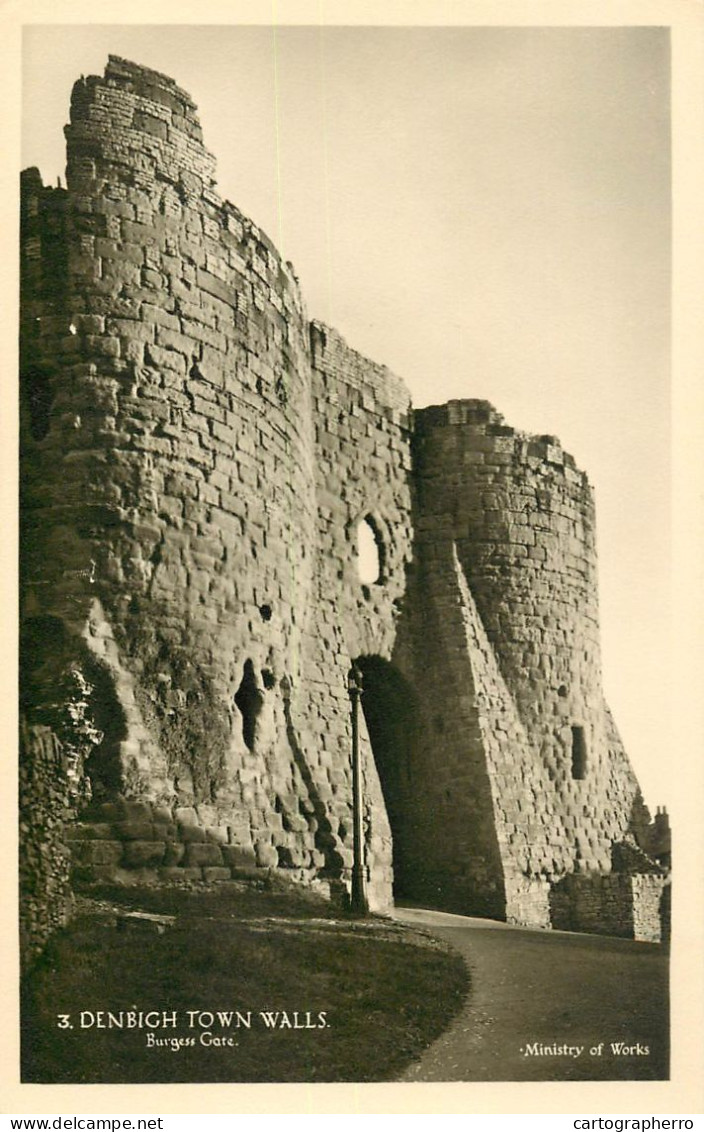 Wales Denbigh Town Walls Burgess Gate Detail View - Denbighshire