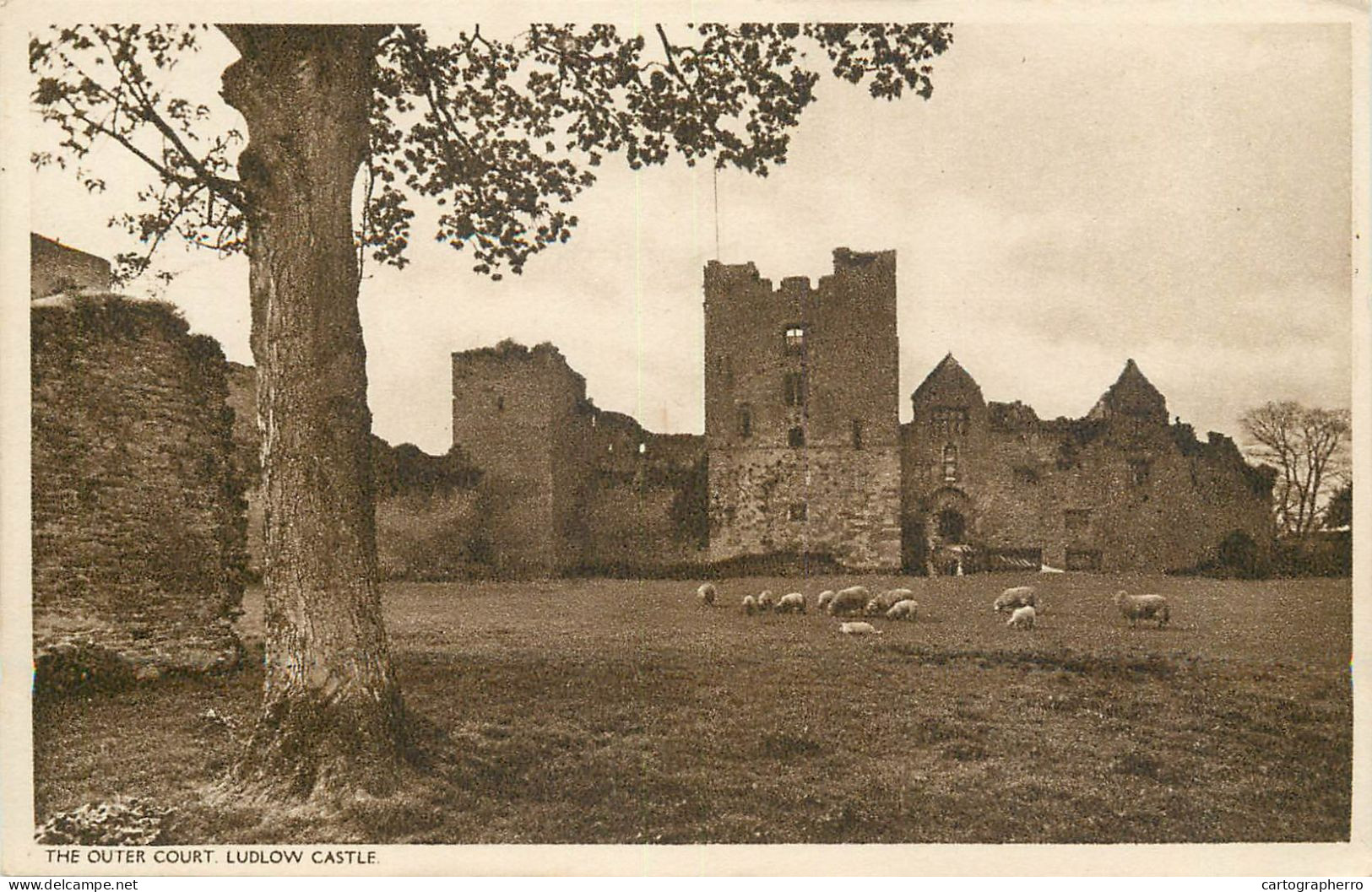 England Ludlow Castle - Outer Court Historical Landmark - Shropshire