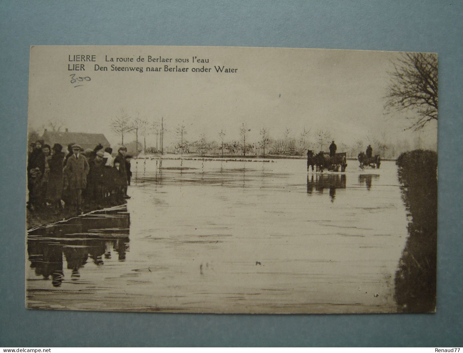 Lier - Den Steenweg Naar Berlaer Onder Water - Lierre - Lier