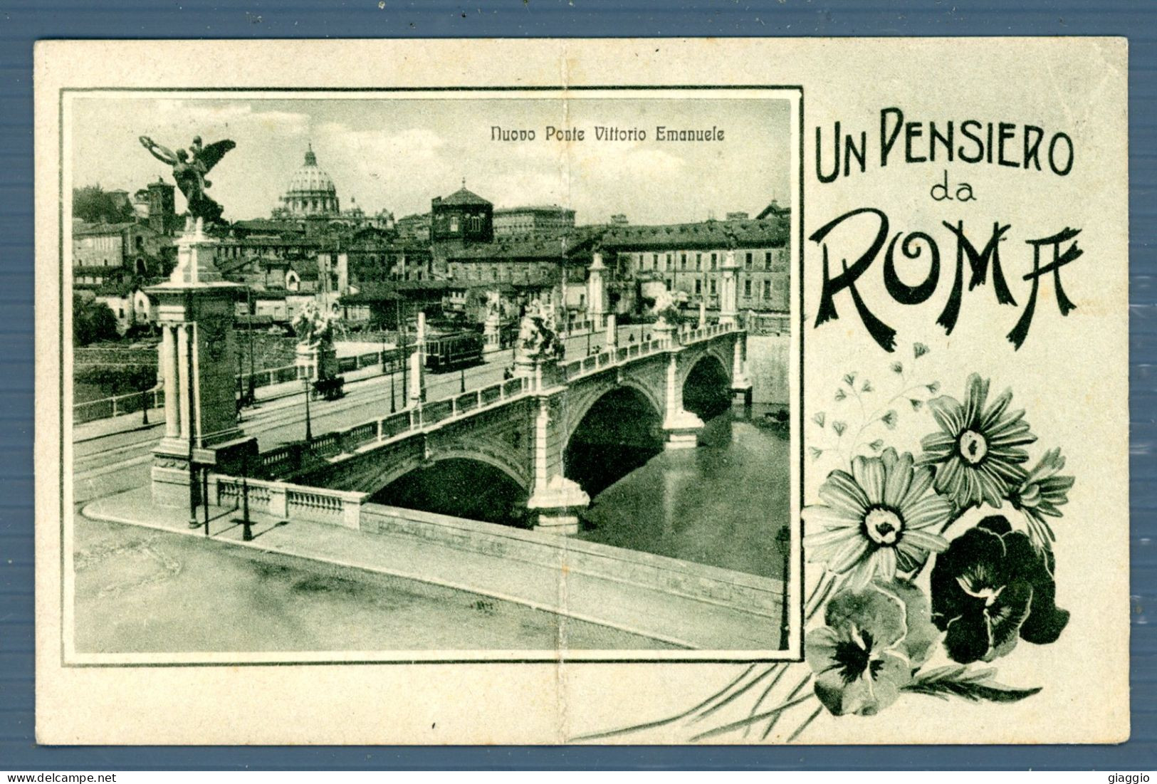 °°° Cartolina - Roma N. 2458 Ponte Vittorio Emanuele Formato Piccolo Viaggiata °°° - Stades & Structures Sportives