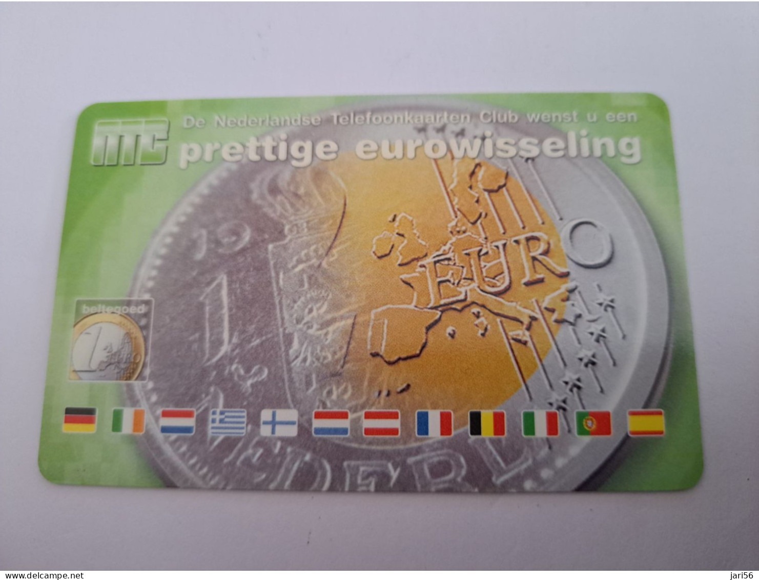 NETHERLANDS /  PREPAID/ NTC CLUB/ MEMBERCARD / EURO COIN ON CARD /  €  1,-   - MINT  CARD  ** 14867** - öffentlich