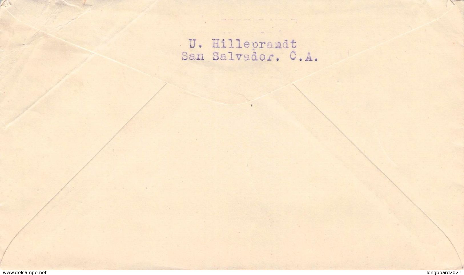 EL SALVADOR - LETTER 1925 SAN SALVADOR - HAMBURG*DE / 2075 - El Salvador