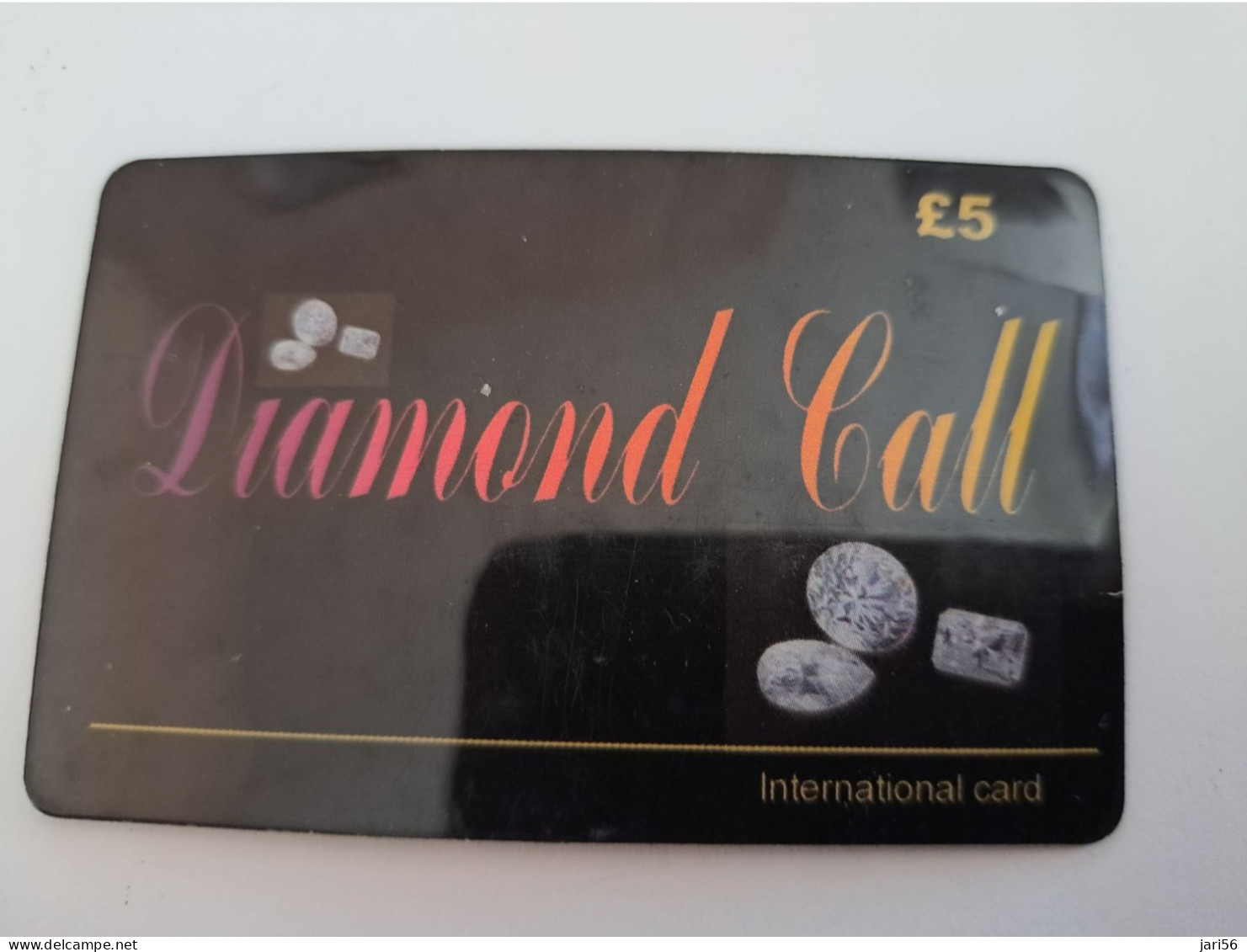 GREAT BRITAIN / 5 POUND  / DIAMOND CALL   /PREPAID/ / MONEY/COIN ON CARD/ FINE USED    **14875** - Collections