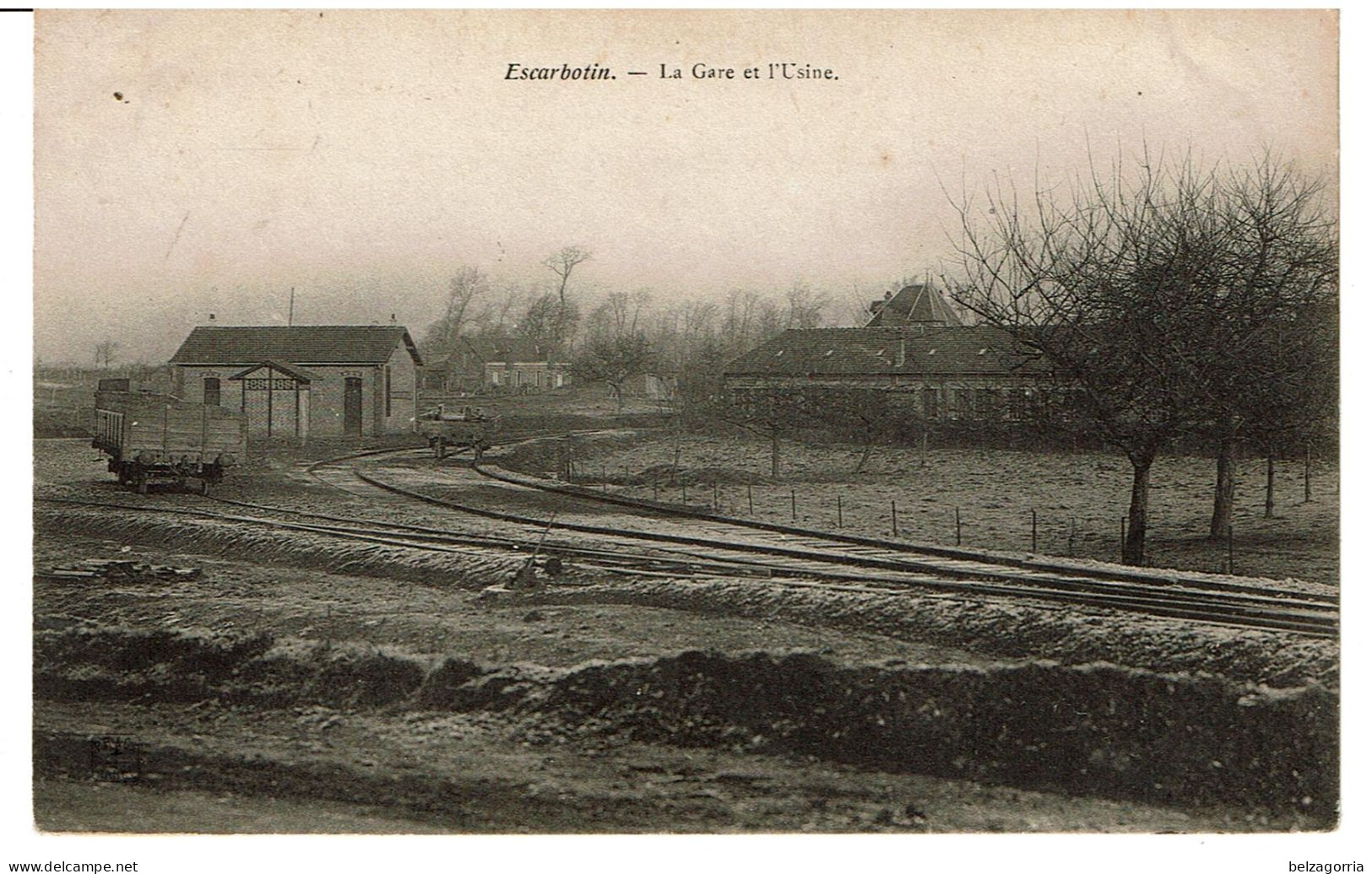 ESCABOTIN-FRIVILLE -   La Gare Et L'Usine - Friville Escarbotin
