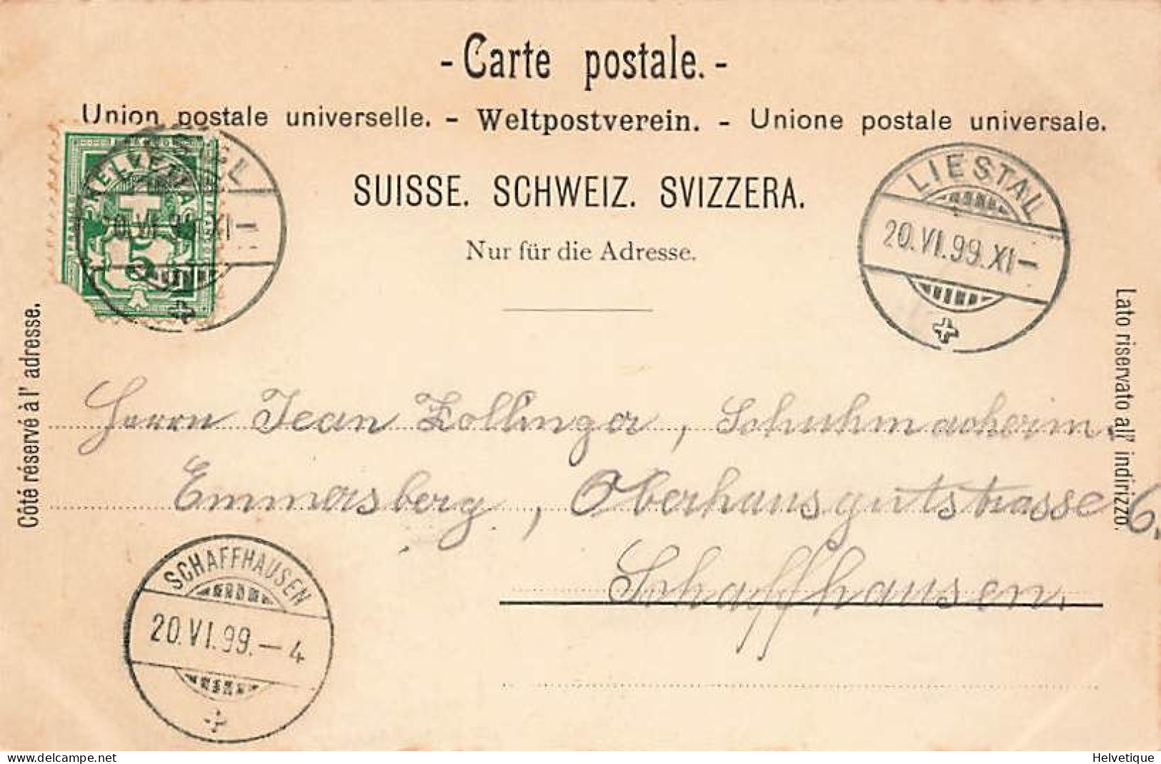 Gruss Aus Liestal 1899 - Liestal