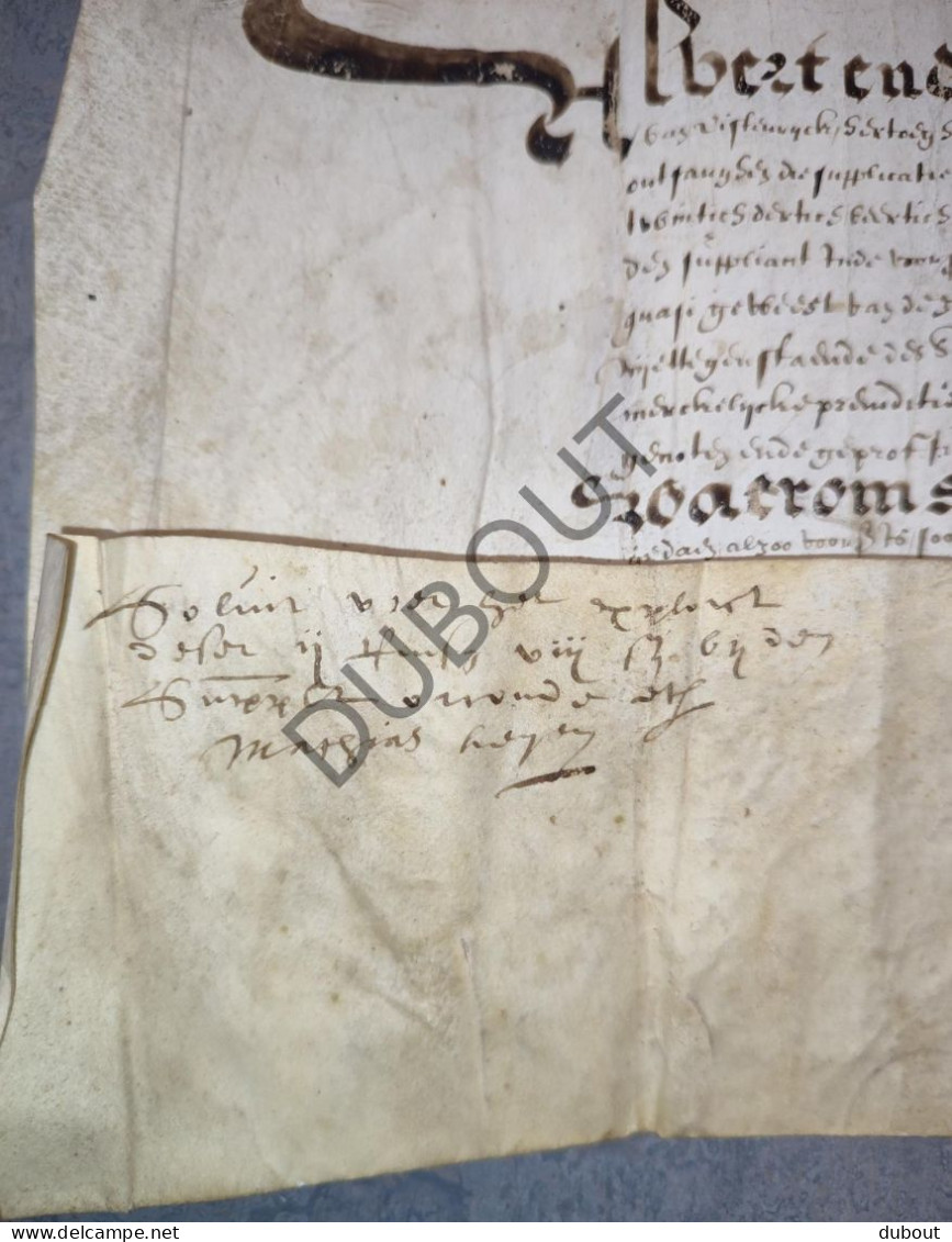 Sint-Pieters-Leeuw/Oudenaken - Manuscript Perkament - 1619? Albrecht En Isabella   (V2660) - Manuscrits