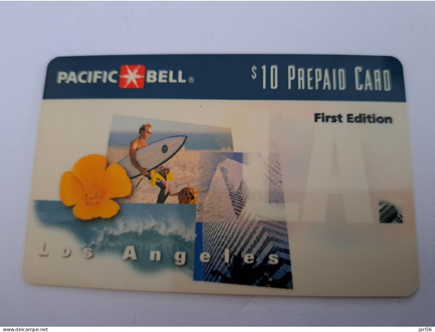 UNITED STATES USA AMERIKA / $10,- PACIFIC BELL / LOS ANGELES/ FIRST EDITION / OLDER CARD  / USED  **14881** - Amerivox