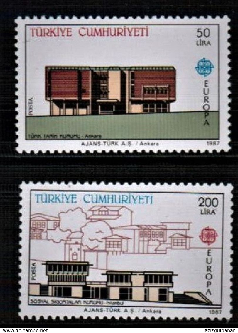 1987 - -  TURKISH  STAMPS - UMM  EUROPA - SET OF STAMPS - Unused Stamps