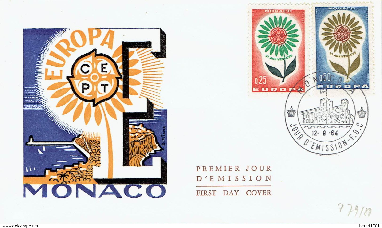 Monaco - Mi-Nr 782/783 FDC (K1817) - 1964