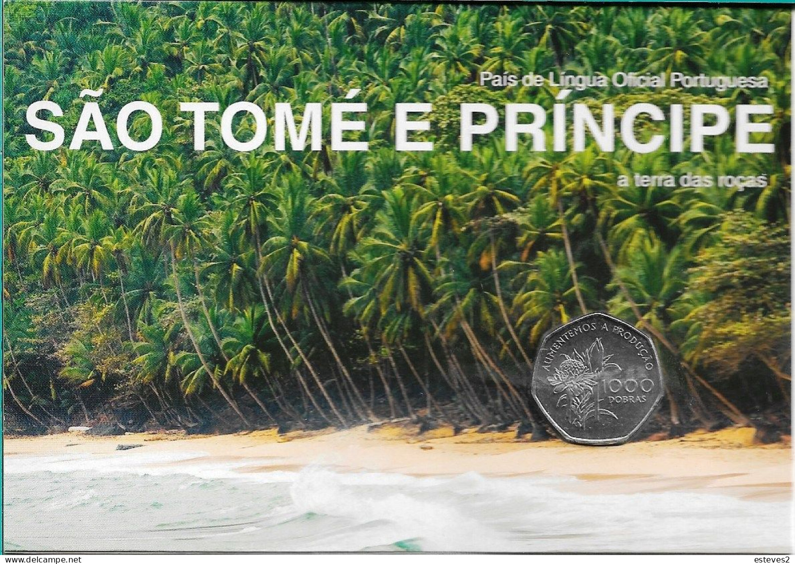 Sao Tome And Principe , 1997 , 1000 Dobras , Plants ,  Sun Flower , Corn , Unc - Santo Tomé Y Príncipe