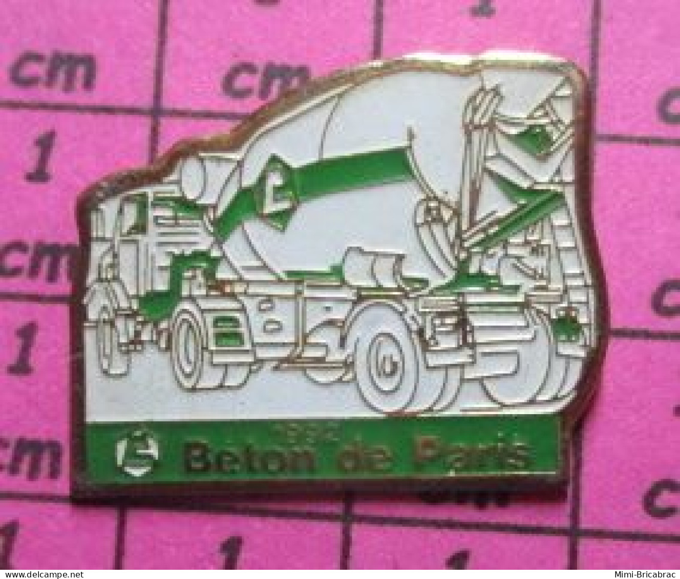 319 Pin's Pins / Beau Et Rare / TRANSPORTS / BETONNIERE BETON DE PARIS - Transports