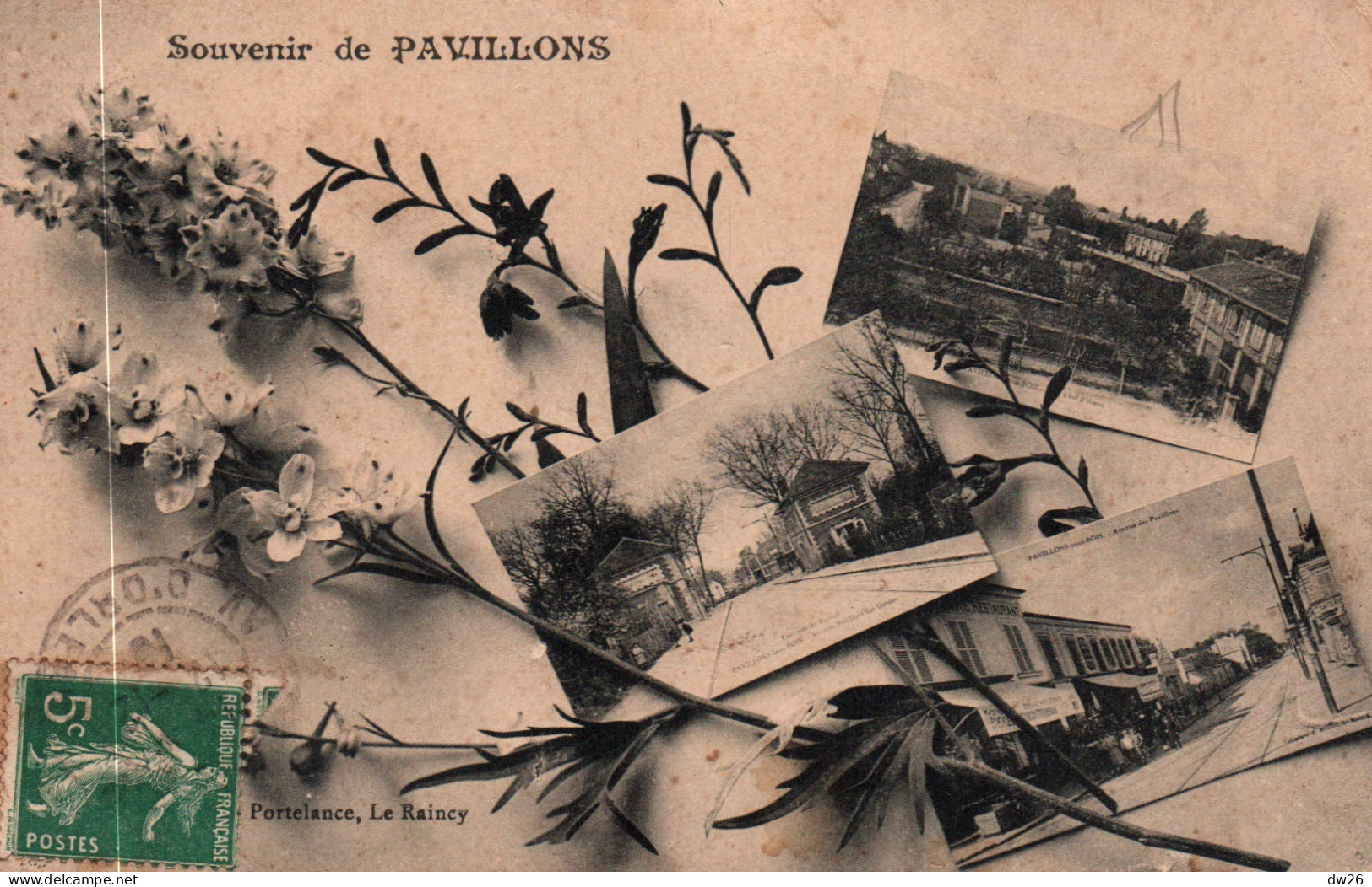 Souvenir De Pavillons-sous-Bois (93) Multivues - Edition Moquet-Portelance - Carte De 1910 - Souvenir De...