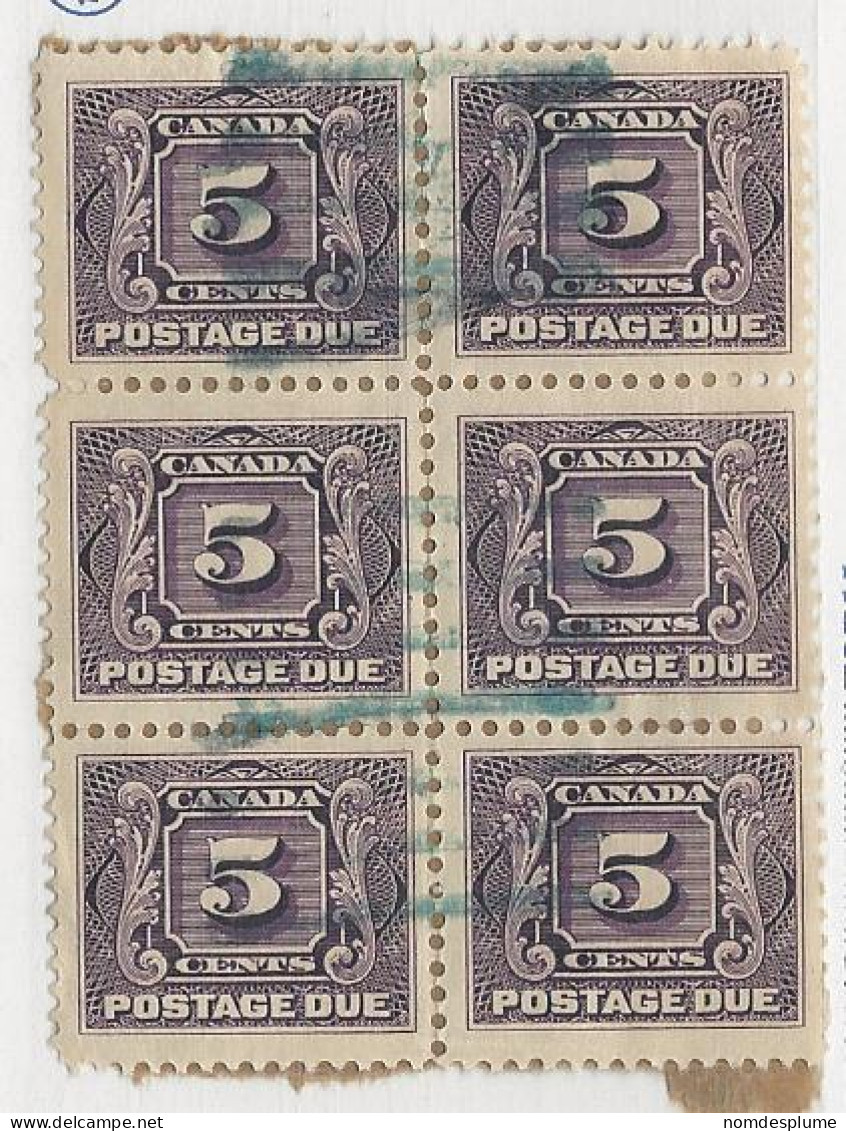 23487) Canada  1906 Postage Due On Piece - Used Stamps