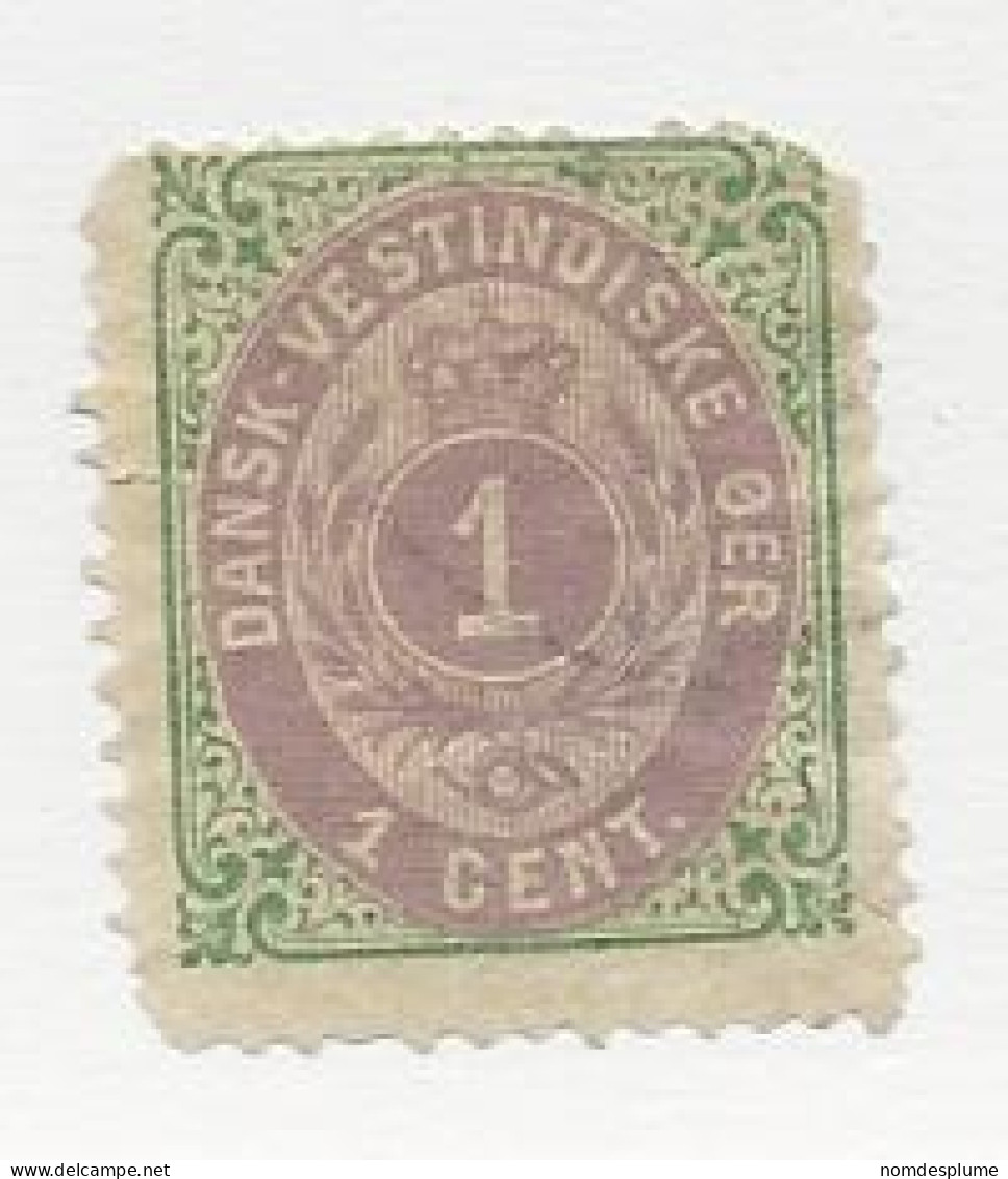 23798 ) Danish West Indies 1874 Thin Paper - Denmark (West Indies)