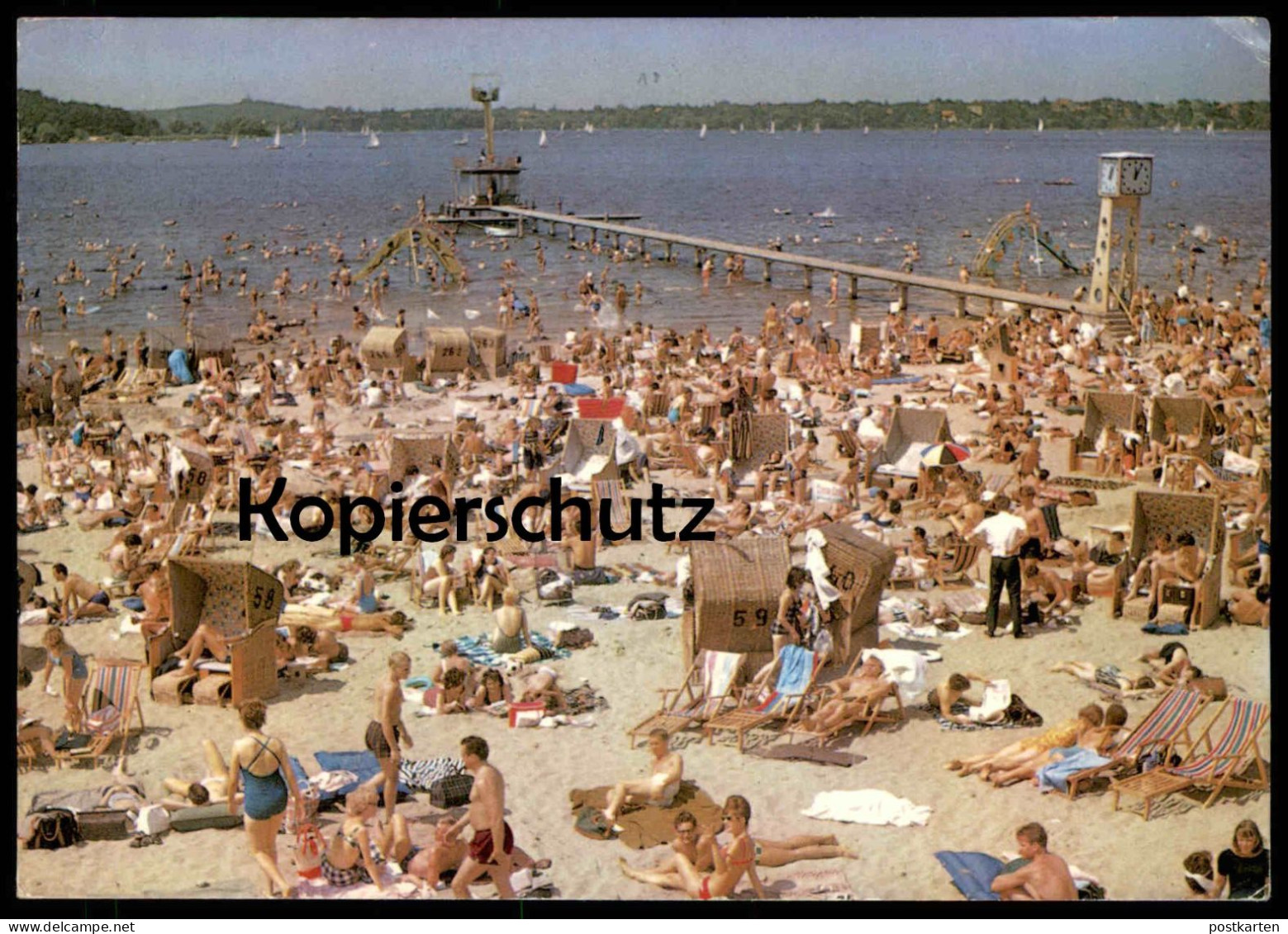 ÄLTERE POSTKARTE BERLIN STRANDBAD WANNSEE BAD BIKINI BADEMODE BADEHOSE MODE Strand See Ansichtskarte AK Cpa Postcard - Wannsee