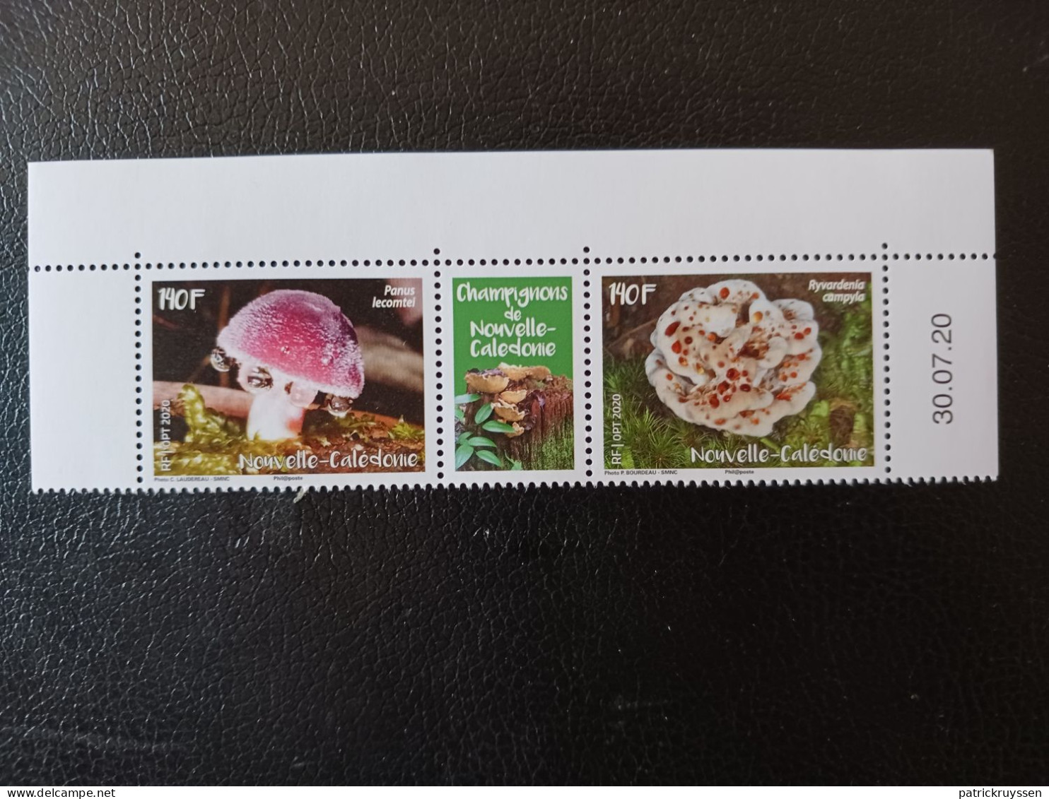 Caledonia 2020 Caledonie Mushroom PANUS Champignon Pilz Fungi 2v +label Mnh - Unused Stamps