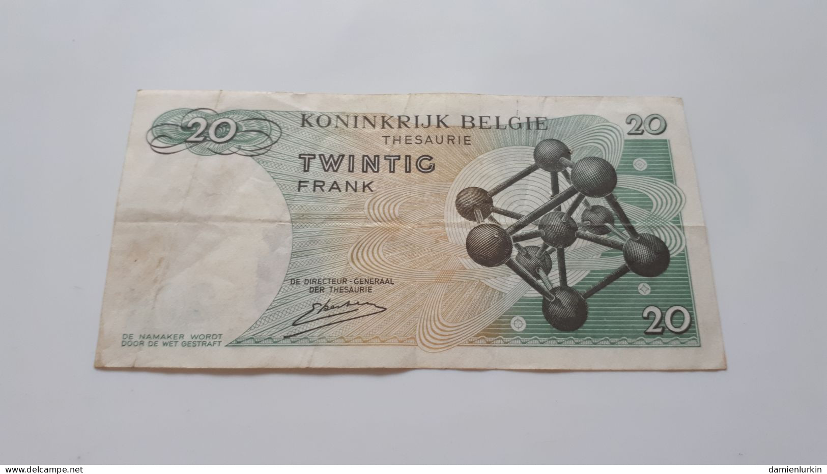 BELGIQUE/BELGIE/BELGIEN/BELGIUM ATOMIUM 20 FRANCS 1964 KESTENS SERIE 3 O P-138a.3 - 20 Franchi