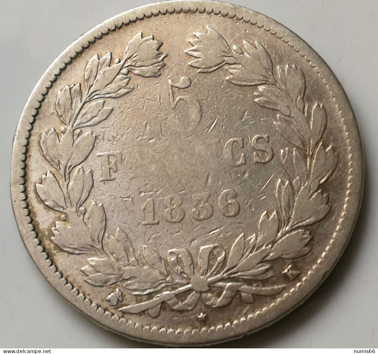 5 Fr Louis Philippe 1836 K - 5 Francs