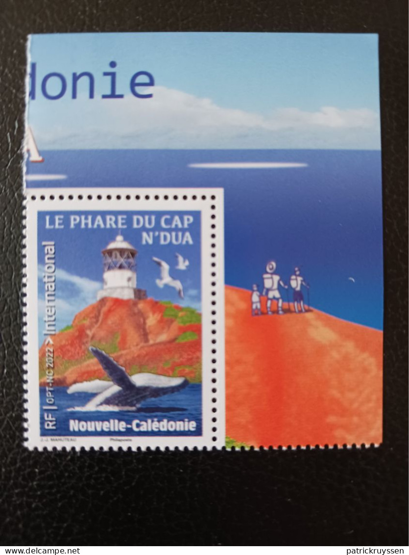 Caledonia 2022 Caledonie Lighthouse CAP N'DUA Phare Leuchtturm Faro 1v Mnh CORNER UP RIGHT MER SABLE - Nuovi