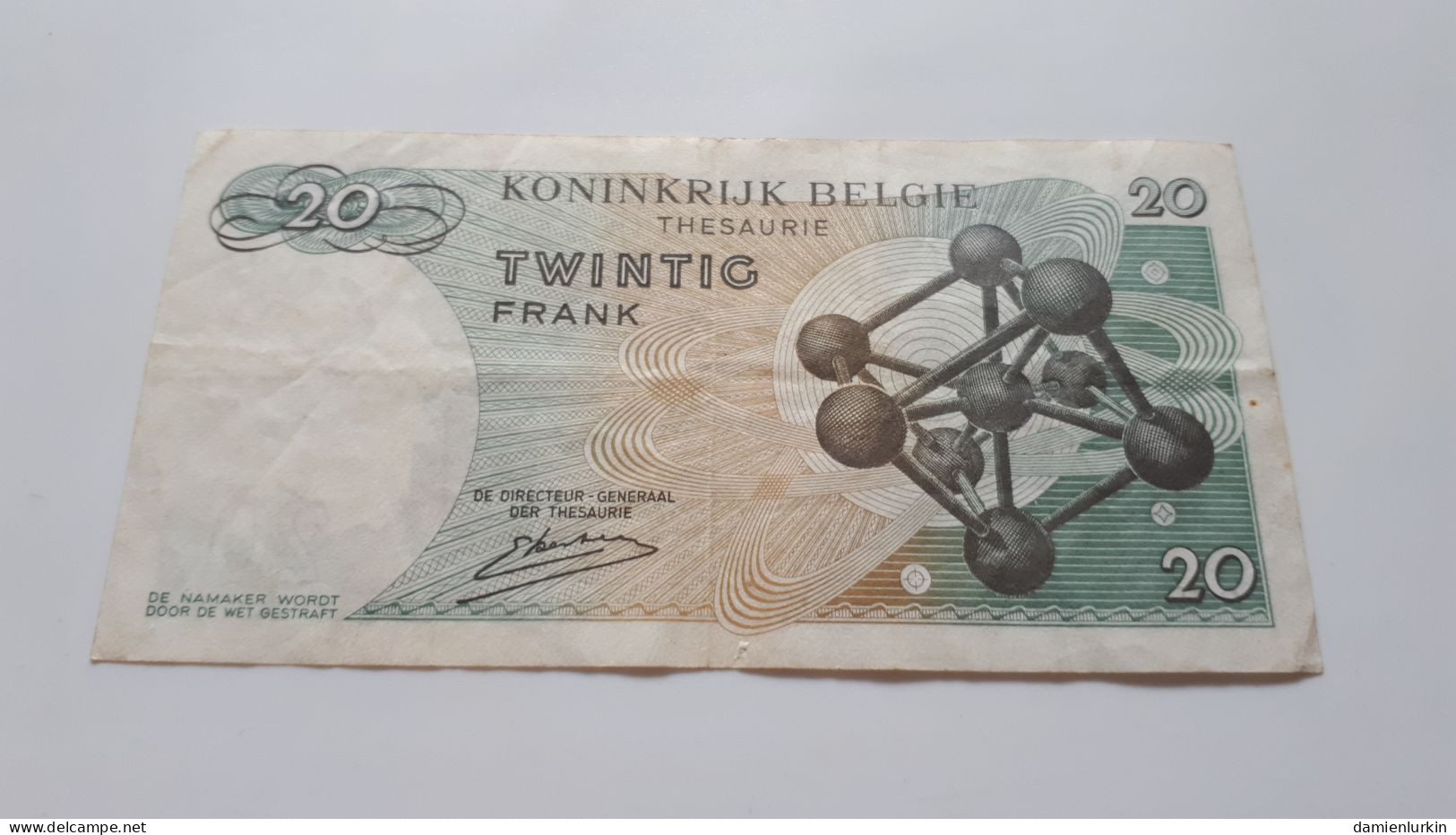 BELGIQUE/BELGIE/BELGIEN/BELGIUM ATOMIUM 20 FRANCS 1964 KESTENS SERIE 3 V P-138a.3 - 20 Franchi