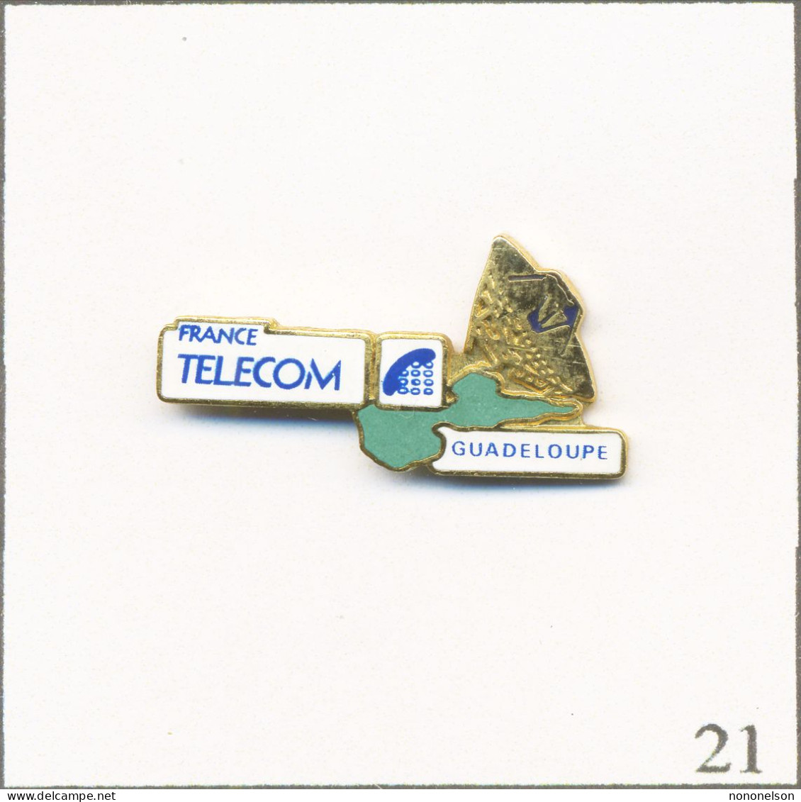 Pin's Télécom - France Telecom / Unité De L’Ile De La Guadeloupe. Non Est. EGF. T988-21 - France Telecom