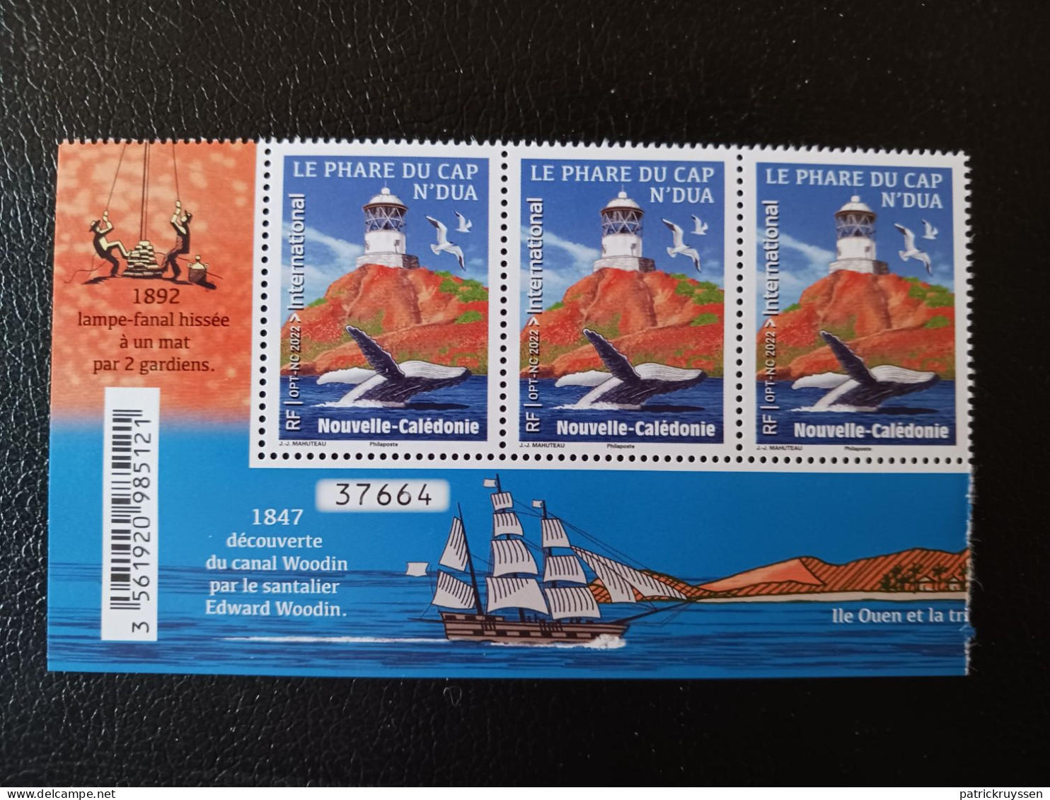 Caledonia 2022 Caledonie Lighthouse CAP N'DUA Phare Leuchtturm Faro 3v Mnh STRIP NUMBER 37664 - Neufs