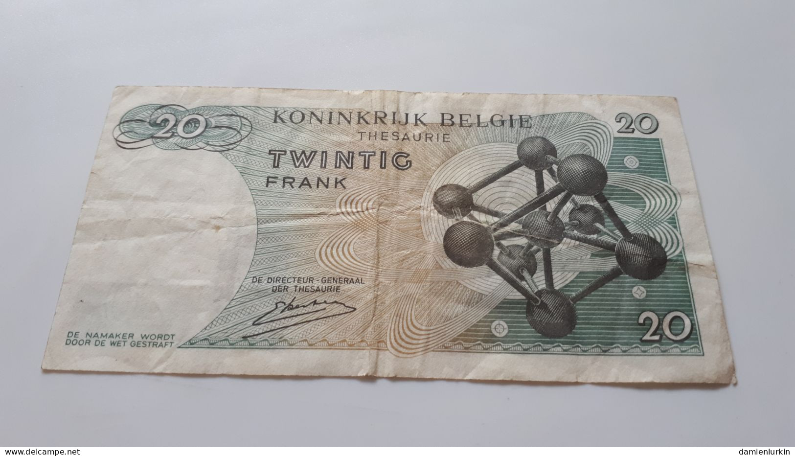 BELGIQUE/BELGIE/BELGIEN/BELGIUM ATOMIUM 20 FRANCS 1964 KESTENS SERIE 4 C P-138a.3 - 20 Francs