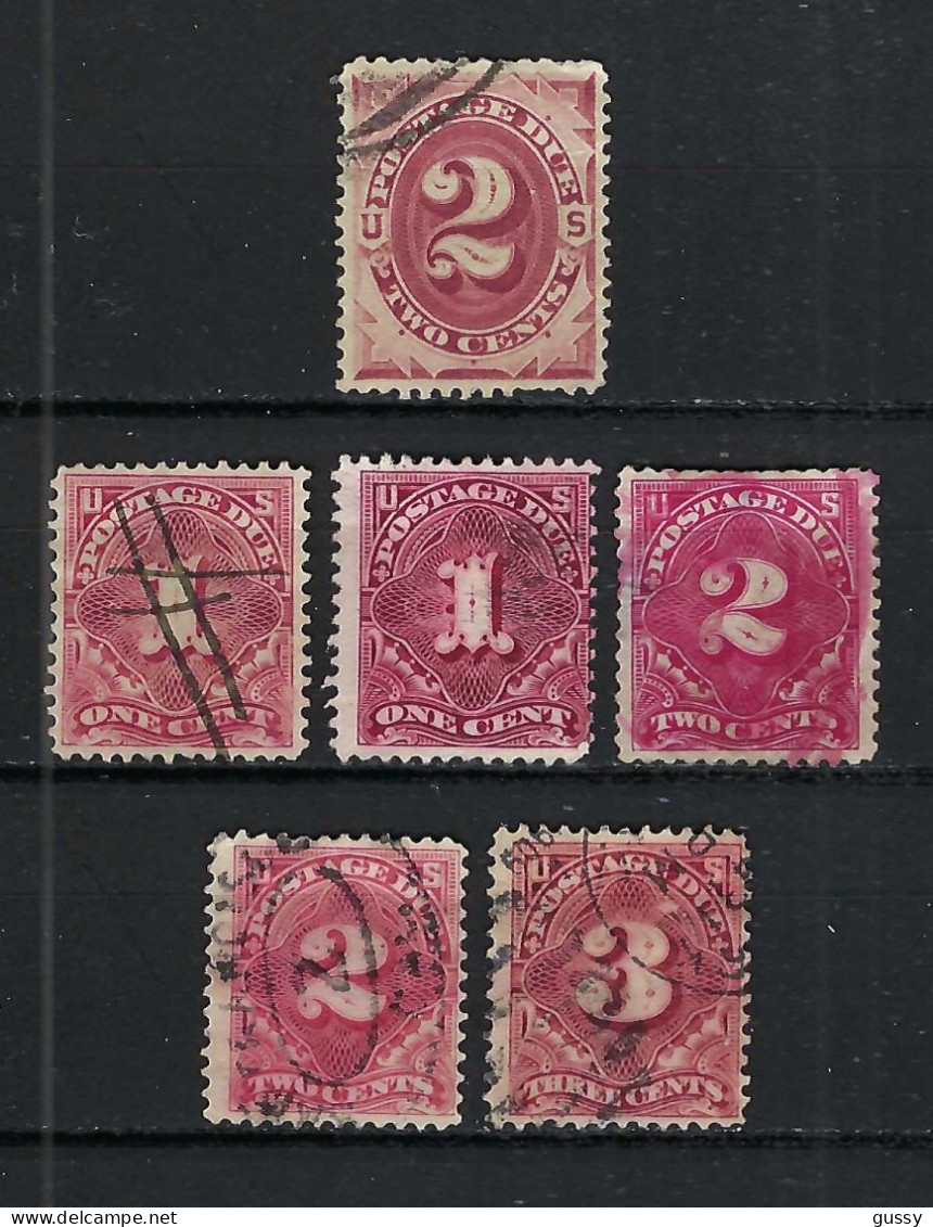 ETATS UNIS Taxe: Lot D' Obl. (2 Scans) - Postage Due