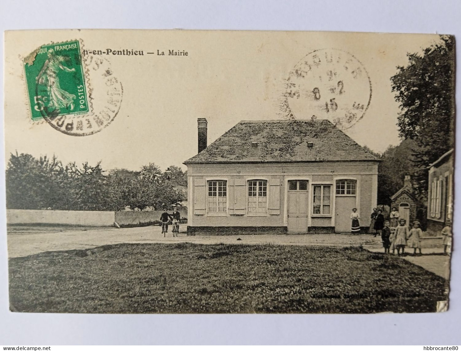 80 - Somme - Nouvion En Ponthieu , La Mairie , Collection Réveillon " Au Bon Marché " , Petite Animation - Nouvion