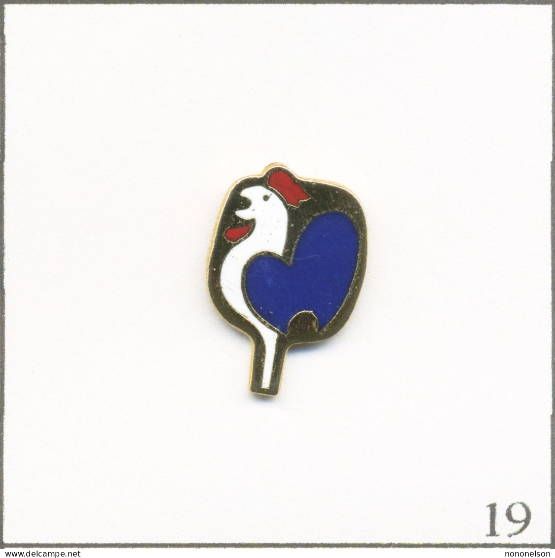 Pin's Sport - Tennis De Table / FFTT (Fédération Française) Avec Coq. Non Estampillé. EGF. T989-19 - Tennis De Table